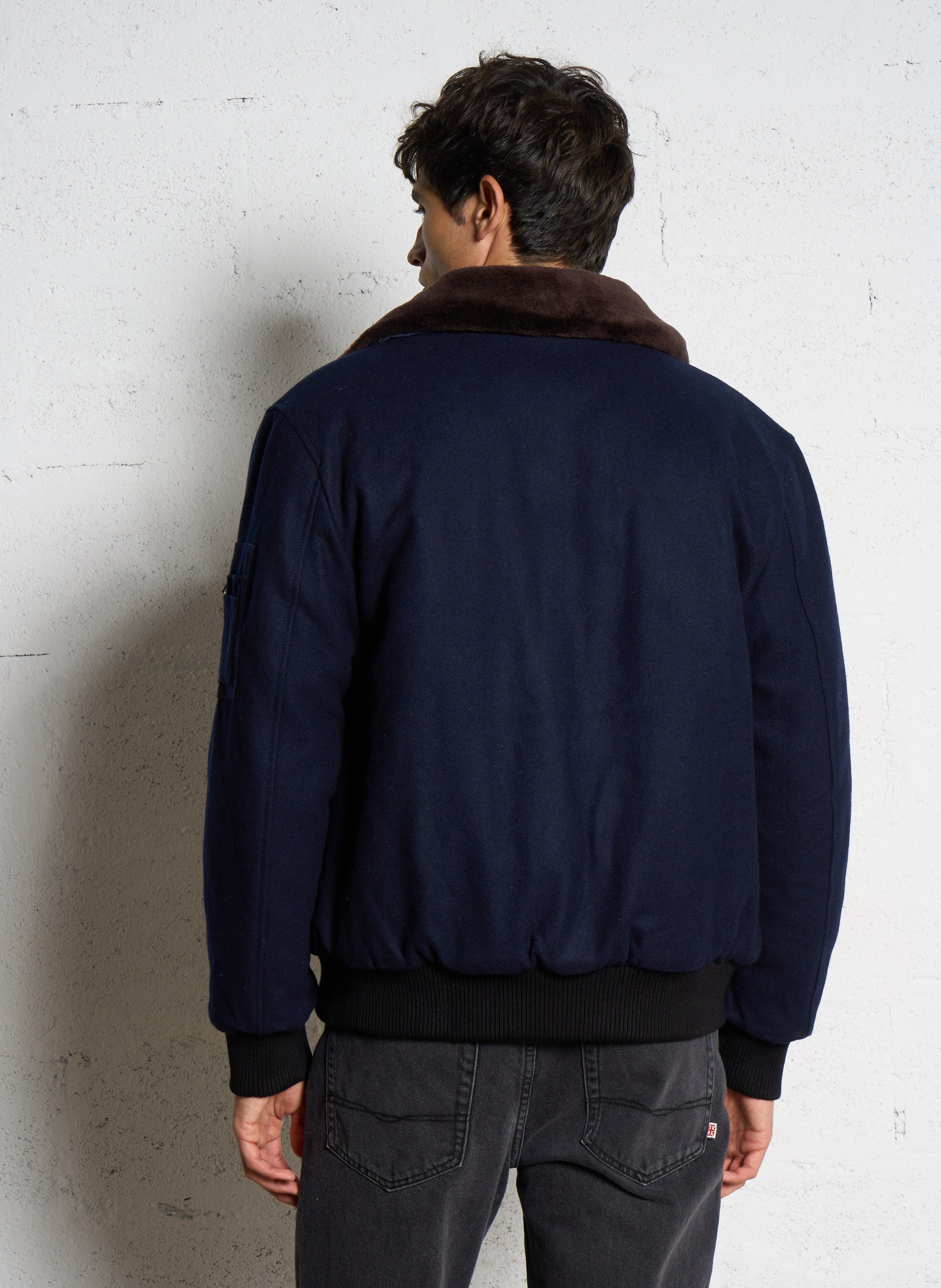 Pilotenjack | wolblend BOMBERS ORIGINAL Blauw