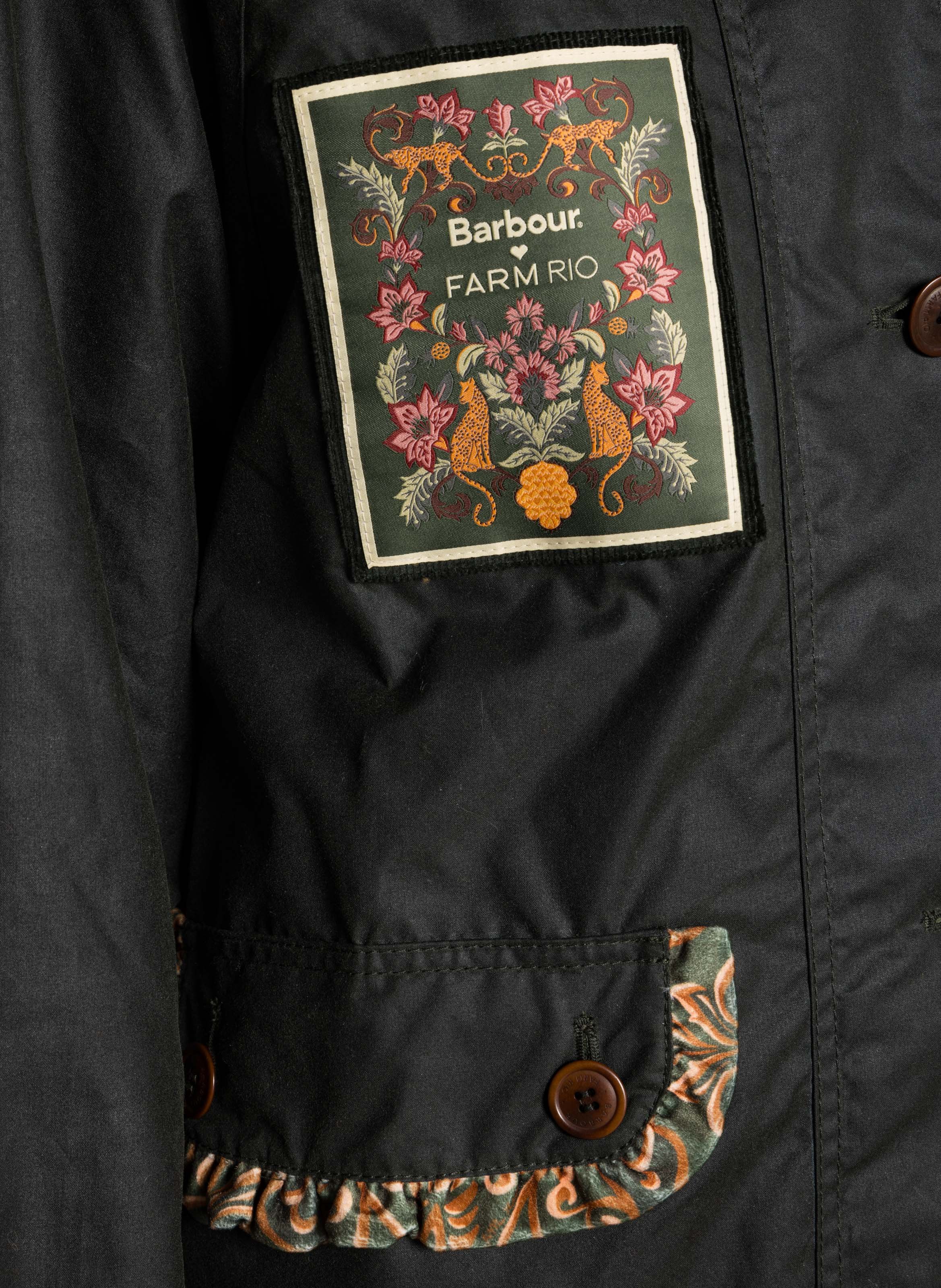 Veste en coton BARBOUR Kaki