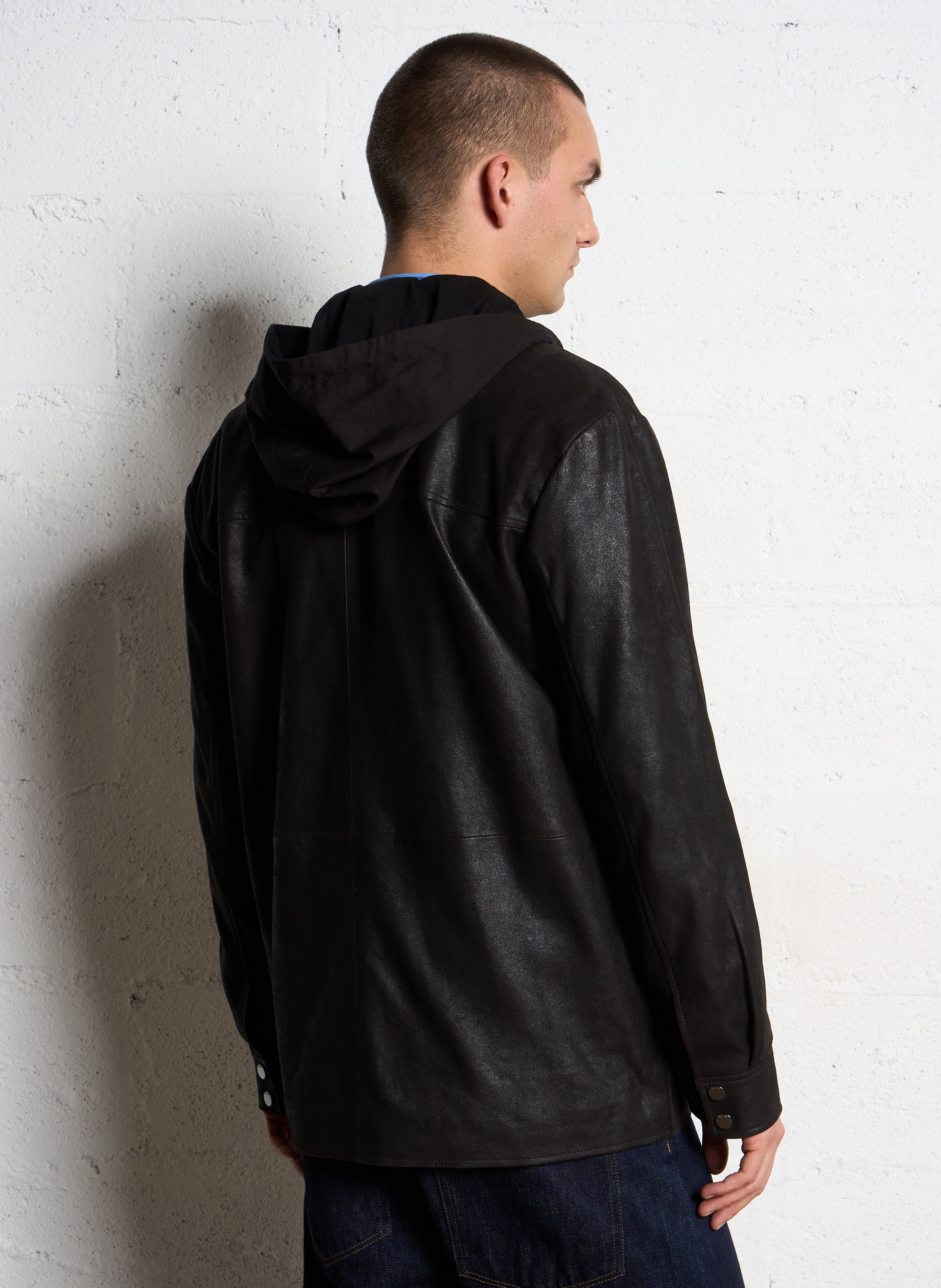 Blouson droit en coton IKKS Marron