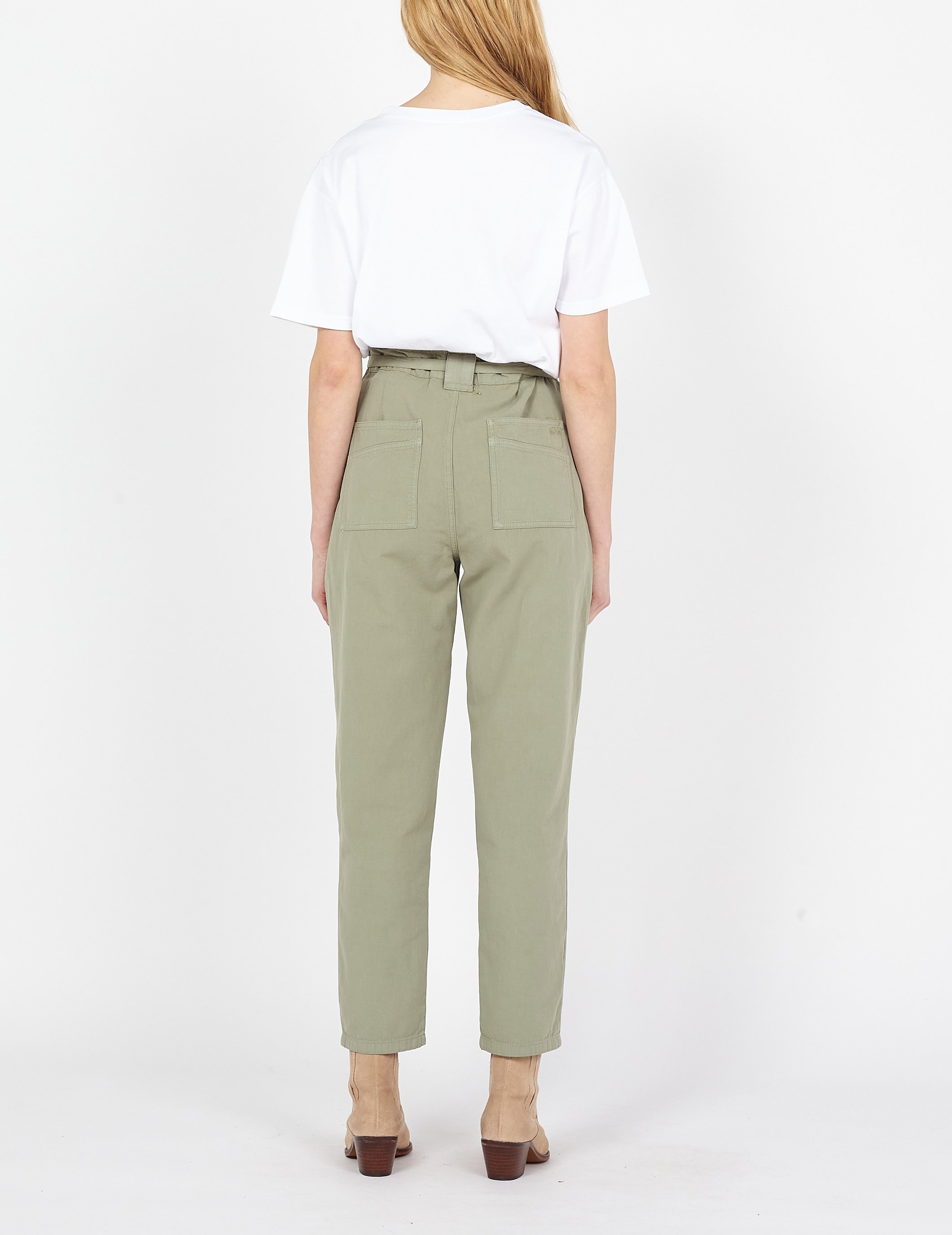 Tee-shirt ample col rond en coton  AMERICAN VINTAGE Blanc