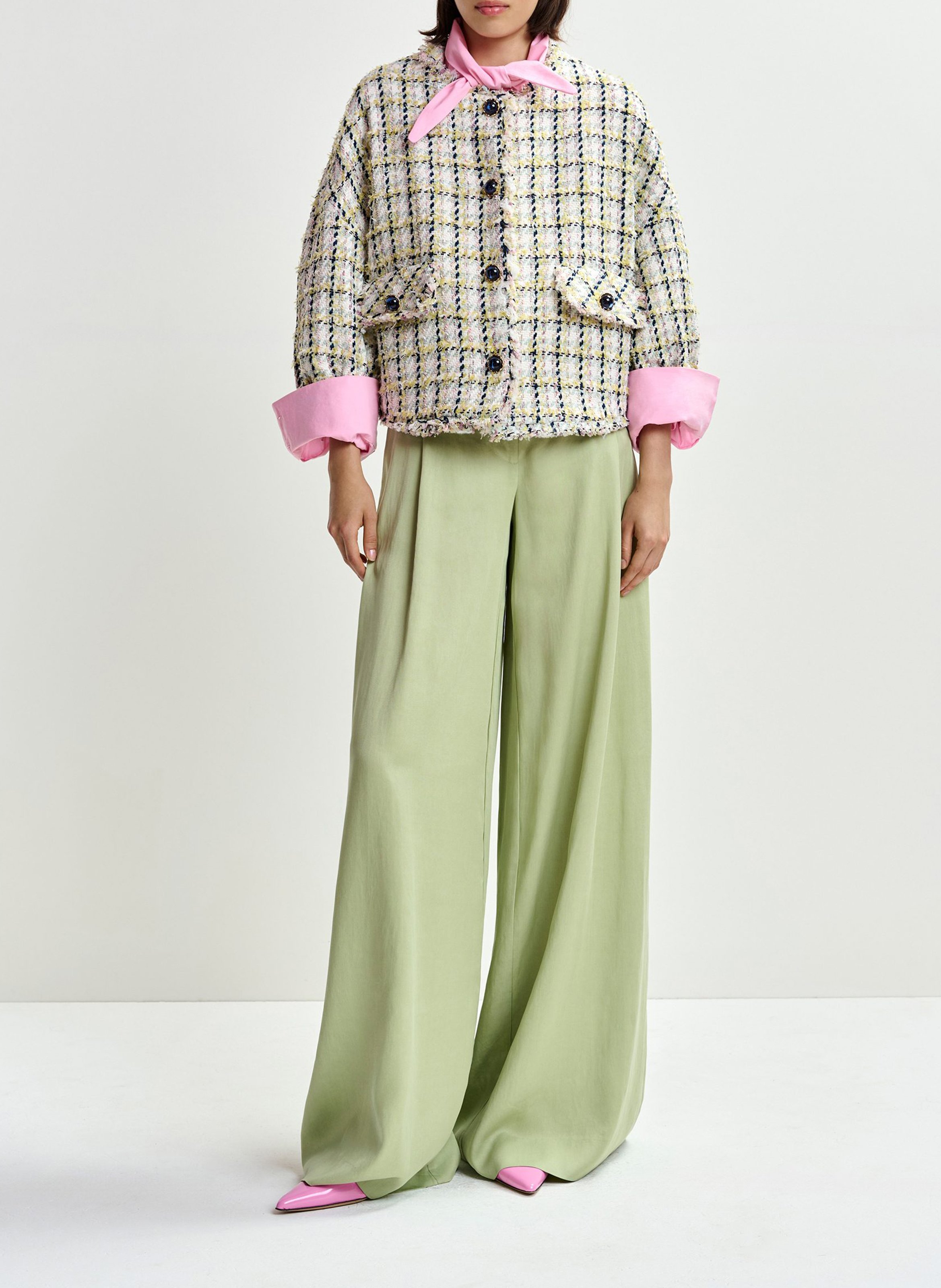 Pantalon large ESSENTIEL ANTWERP Vert