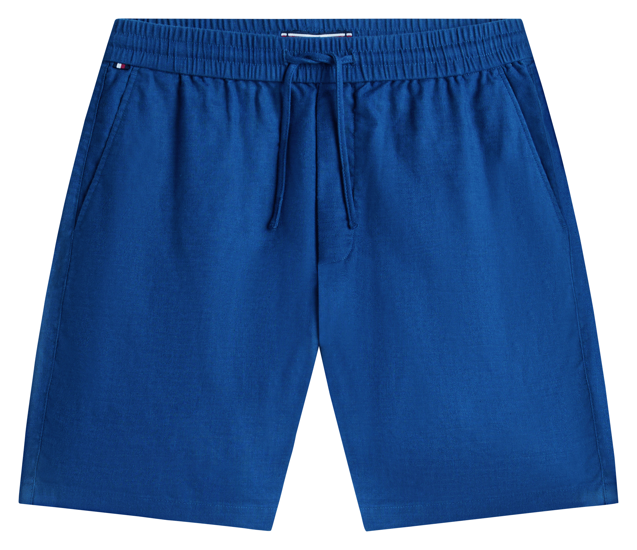 Gerade geschnittene Shorts aus Leinen-Mix TOMMY HILFIGER Blau