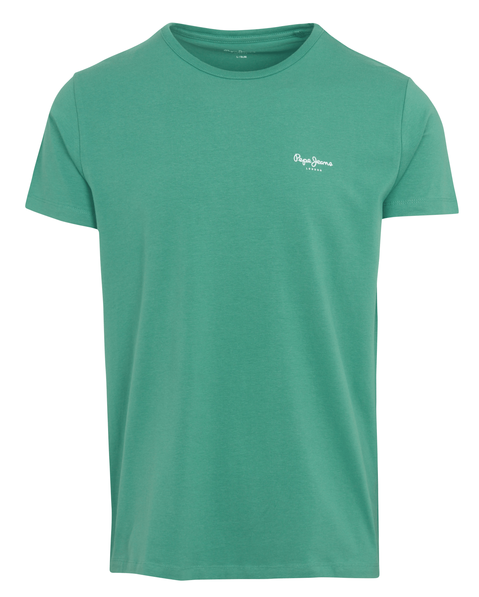 Einfarbiges Langarm-Top mit Rundhalsausschnitt PEPE JEANS Grun