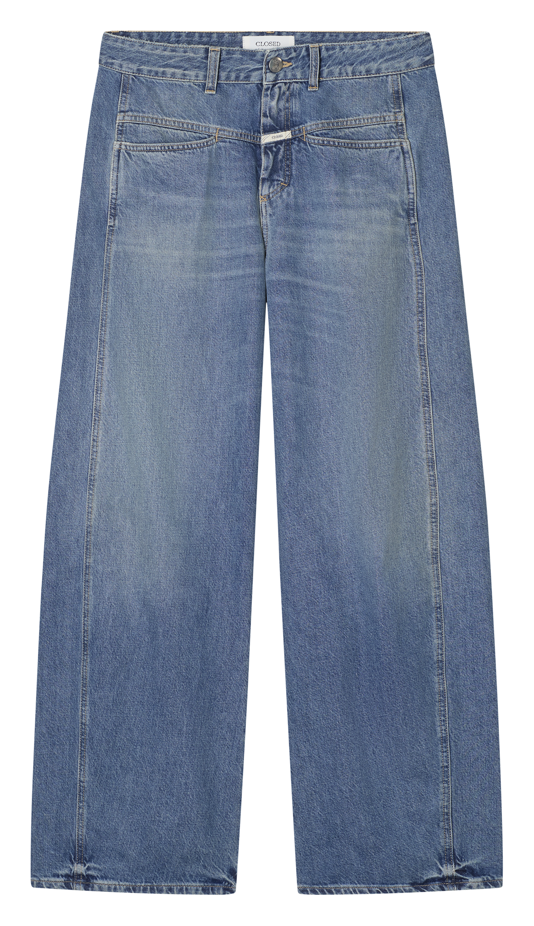 Jean large en coton CLOSED Bleu