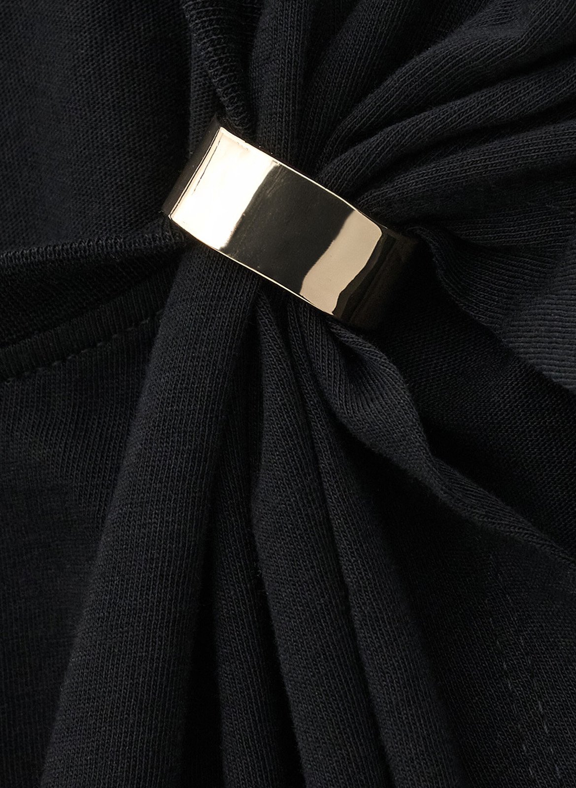 Effen top met lange mouwen en ronde hals BA&SH Zwart