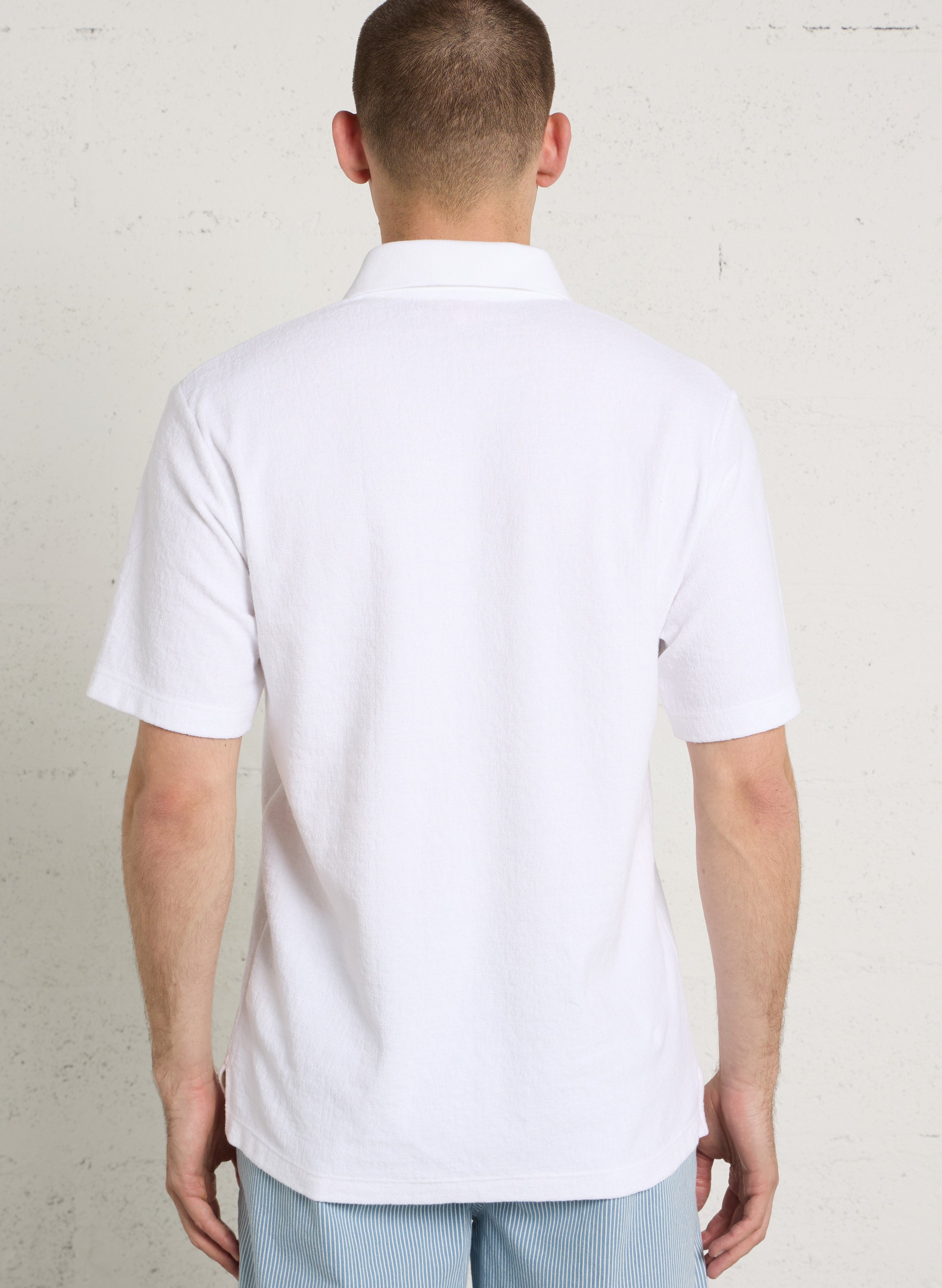 Oversized cotton polo shirt ARMOR LUX White