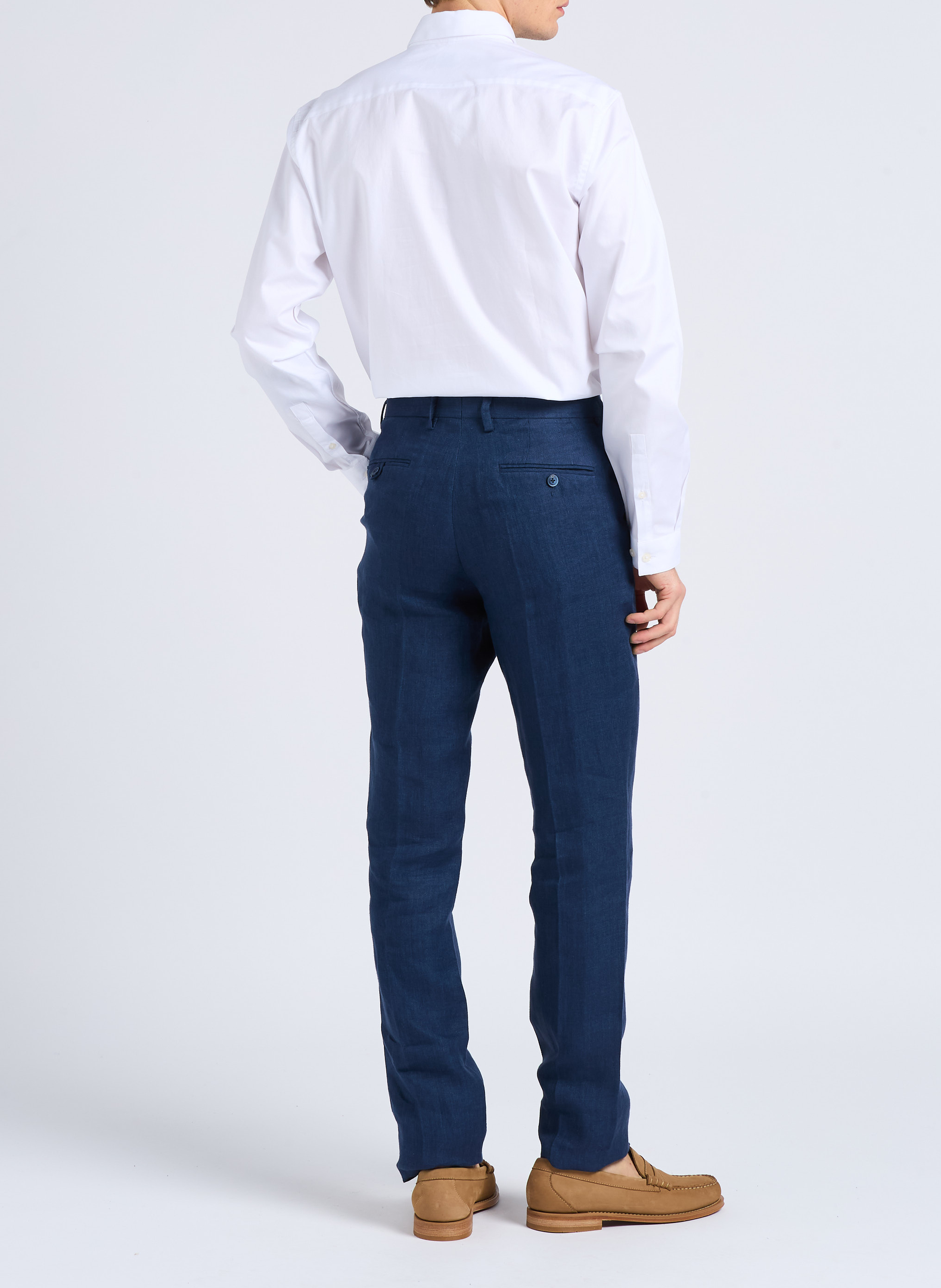Baumwollhemd mit klassischem Kragen, Slim Fit AU PRINTEMPS PARIS Weiss