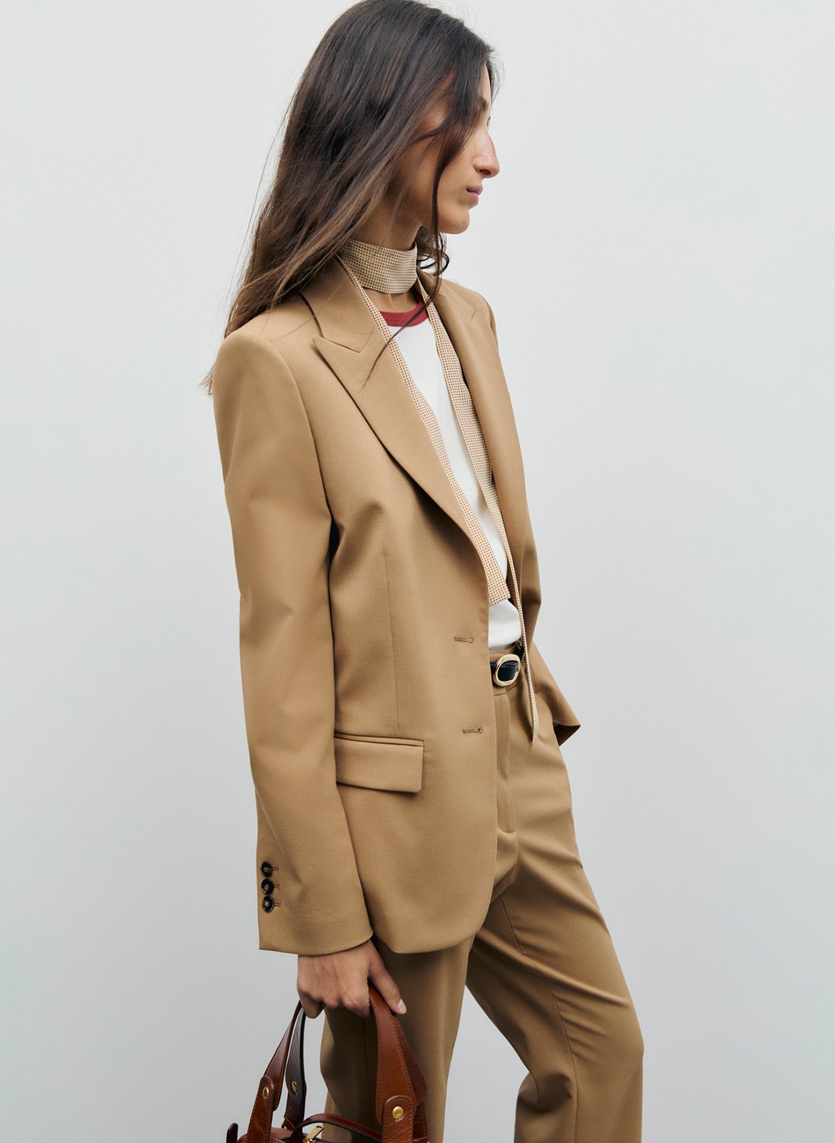 Veste tailleur droite GERARD DAREL Marron