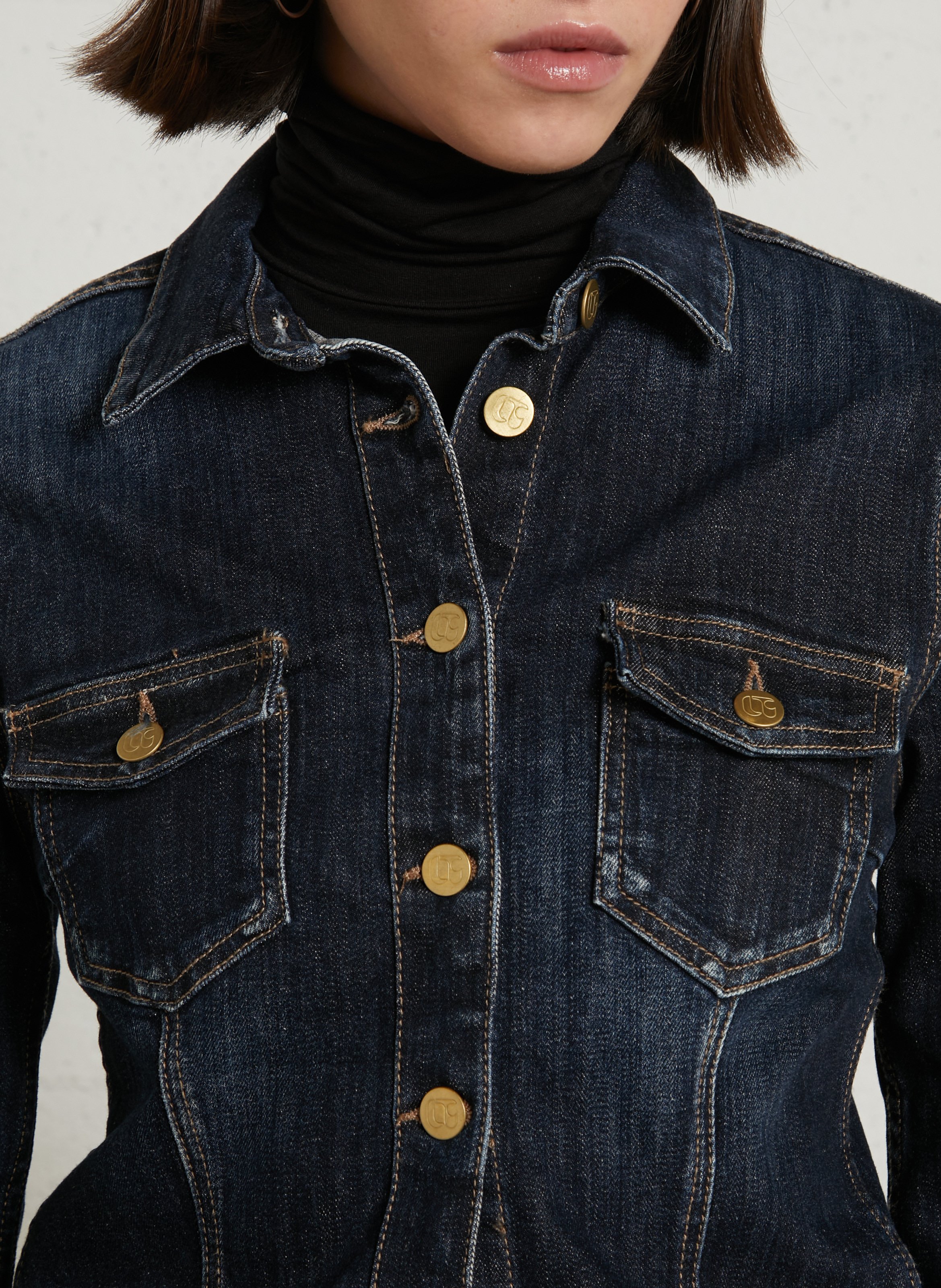 Denim jacket LE TEMPS DES CERISES Blue