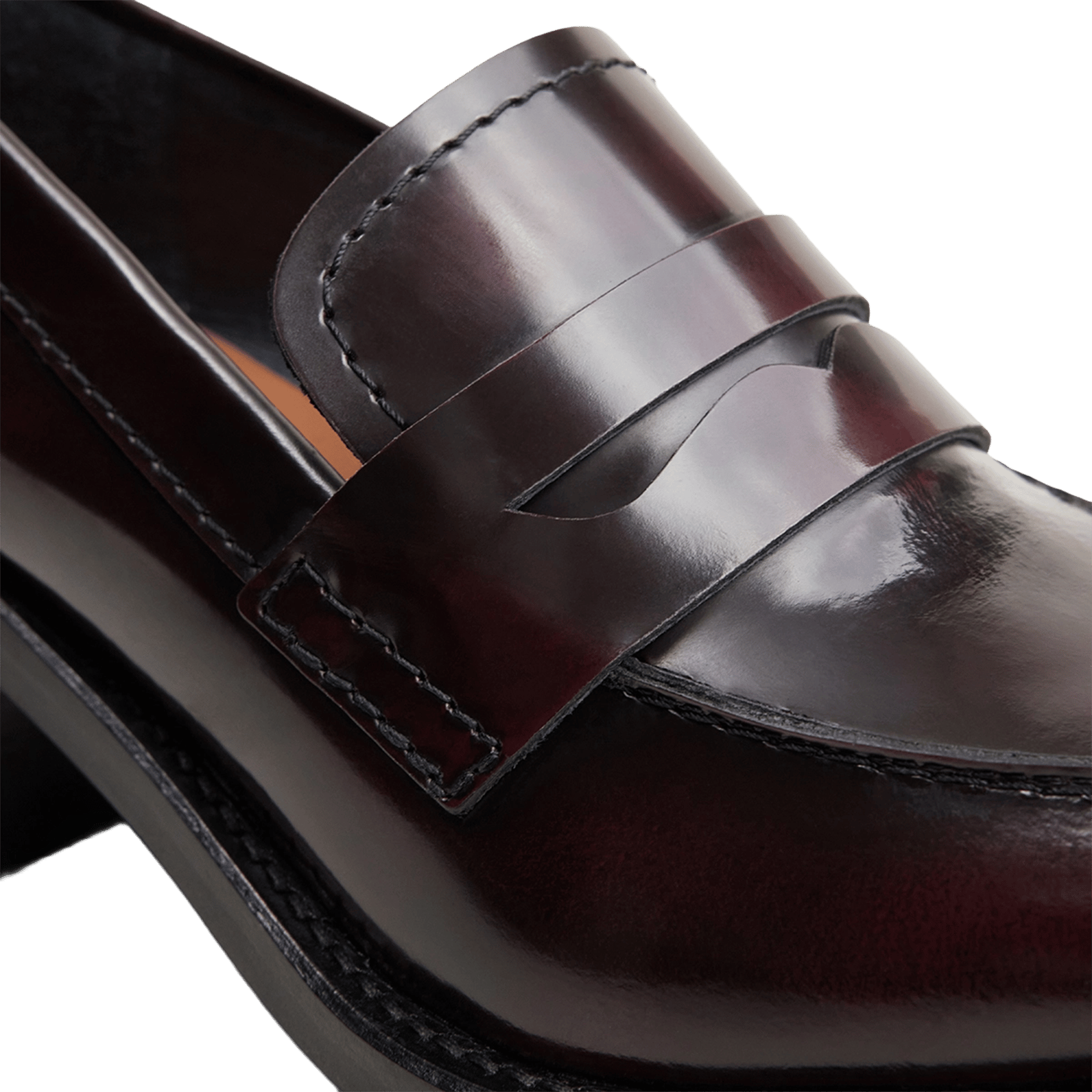 Heeled patent leather loafers JONAK Brown