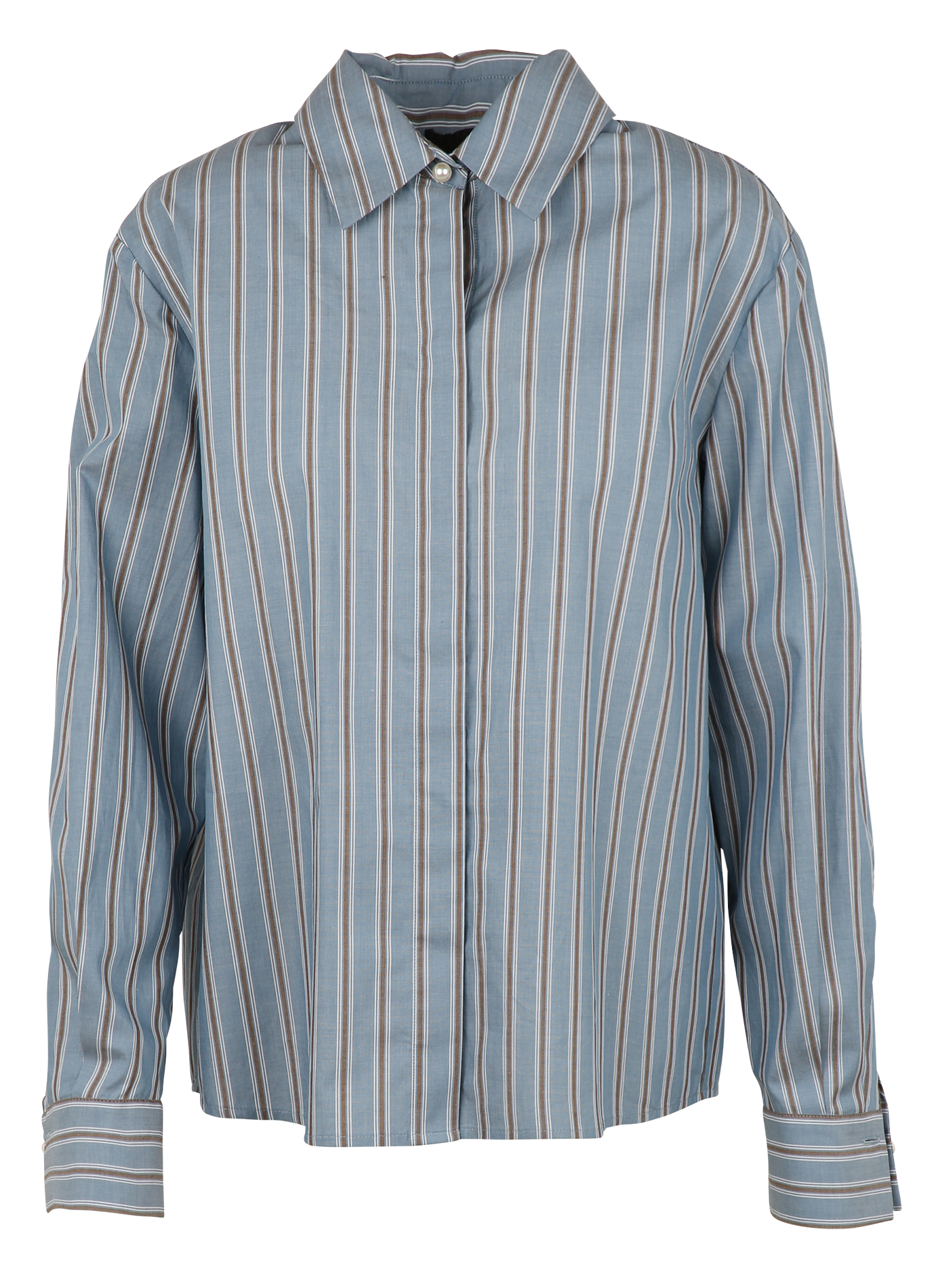 Katoenen oversized overhemd LIU JO Blauw