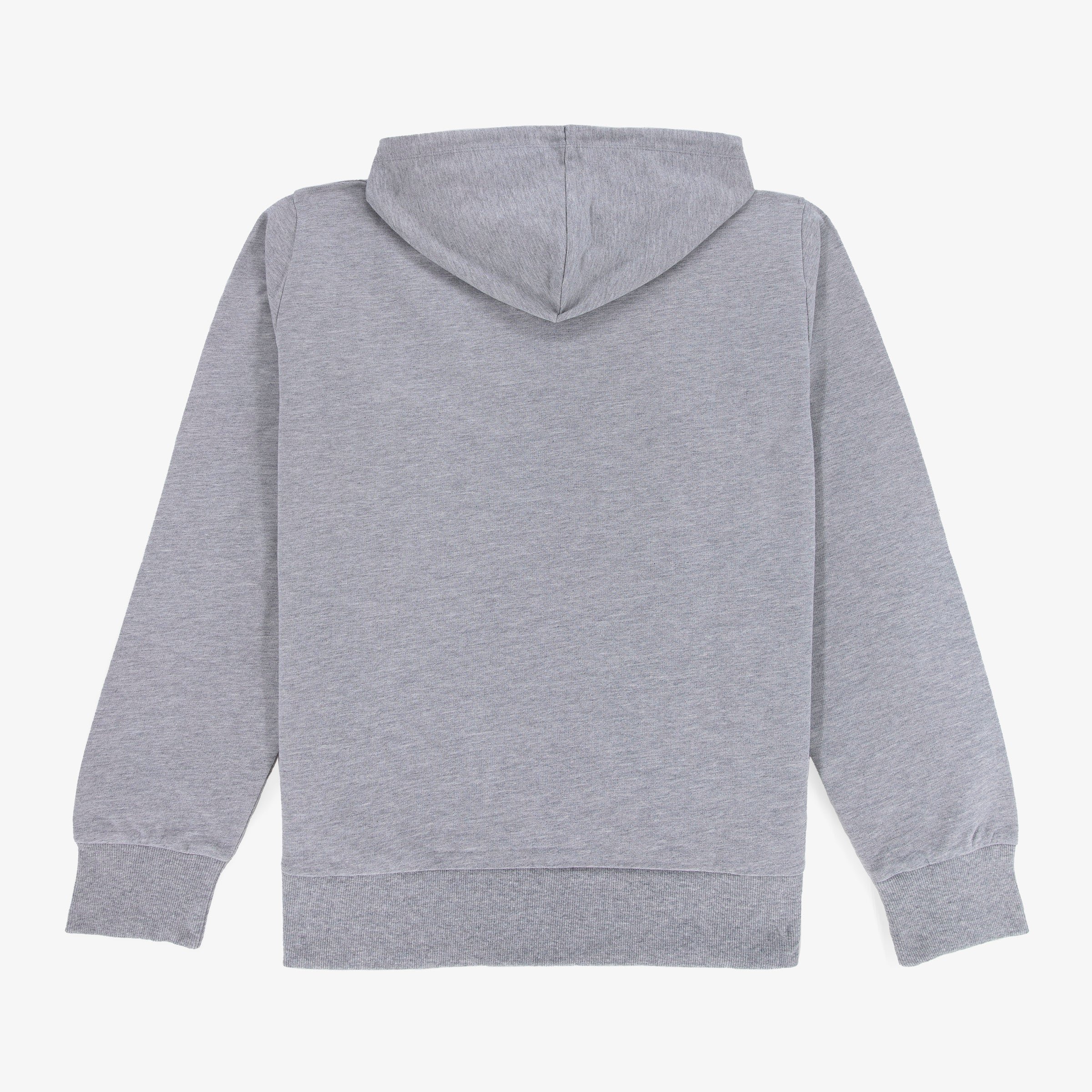 Sidney grey cotton zip-up hoodie SERGE BLANCO Grey