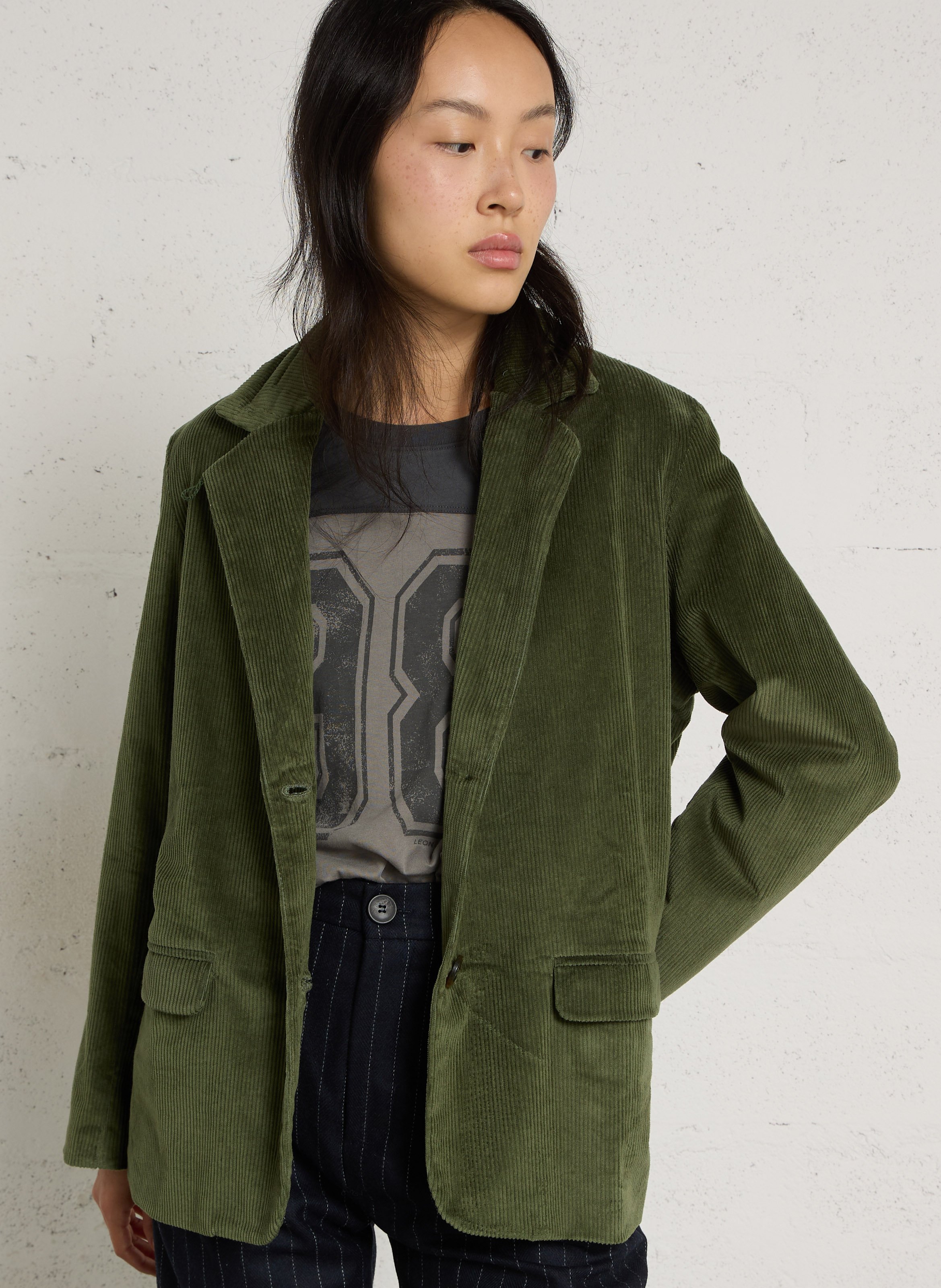 Tailored cotton-blend jacket LEON & HARPER