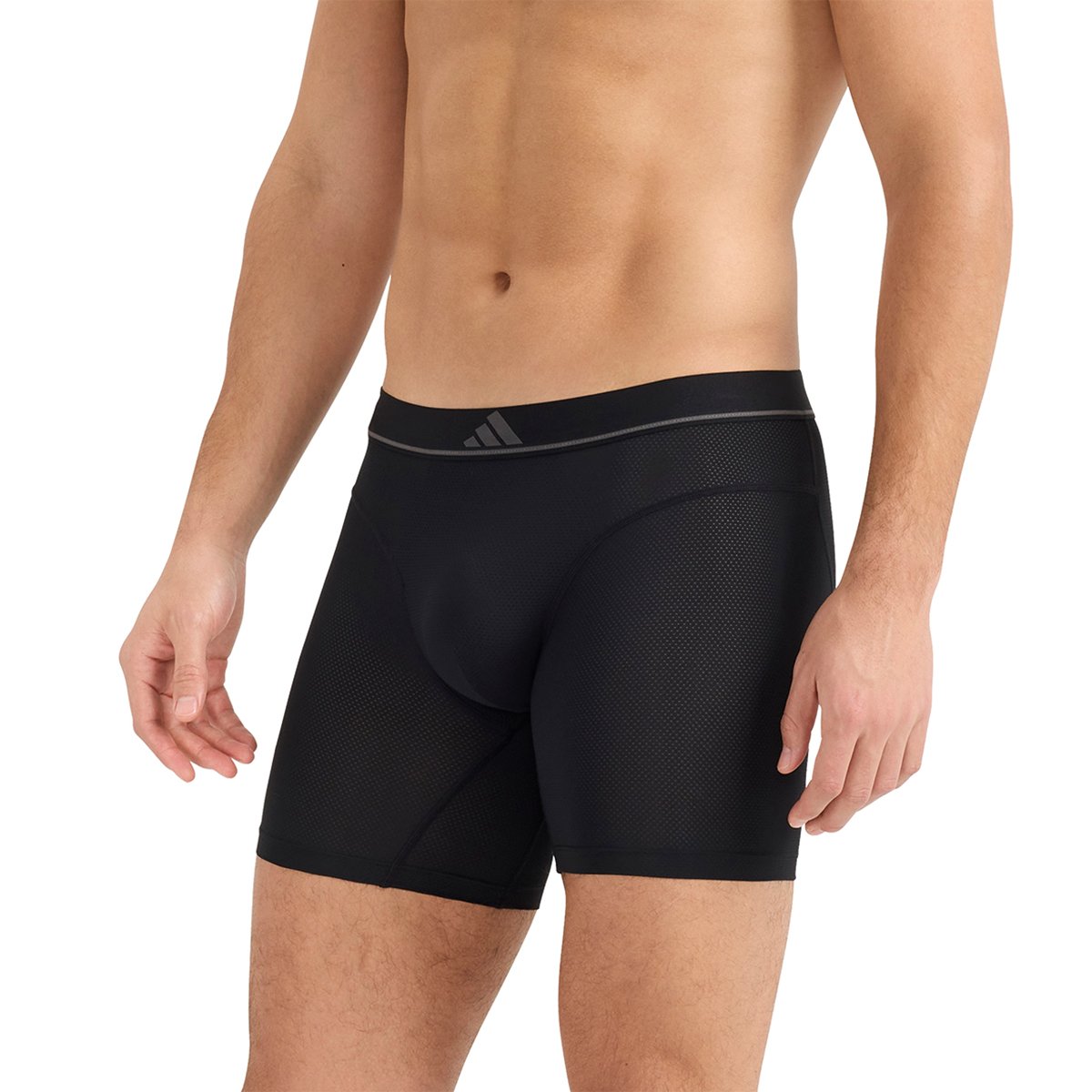 Pack of 2 long boxer briefs ADIDAS UNDERWEAR Black
