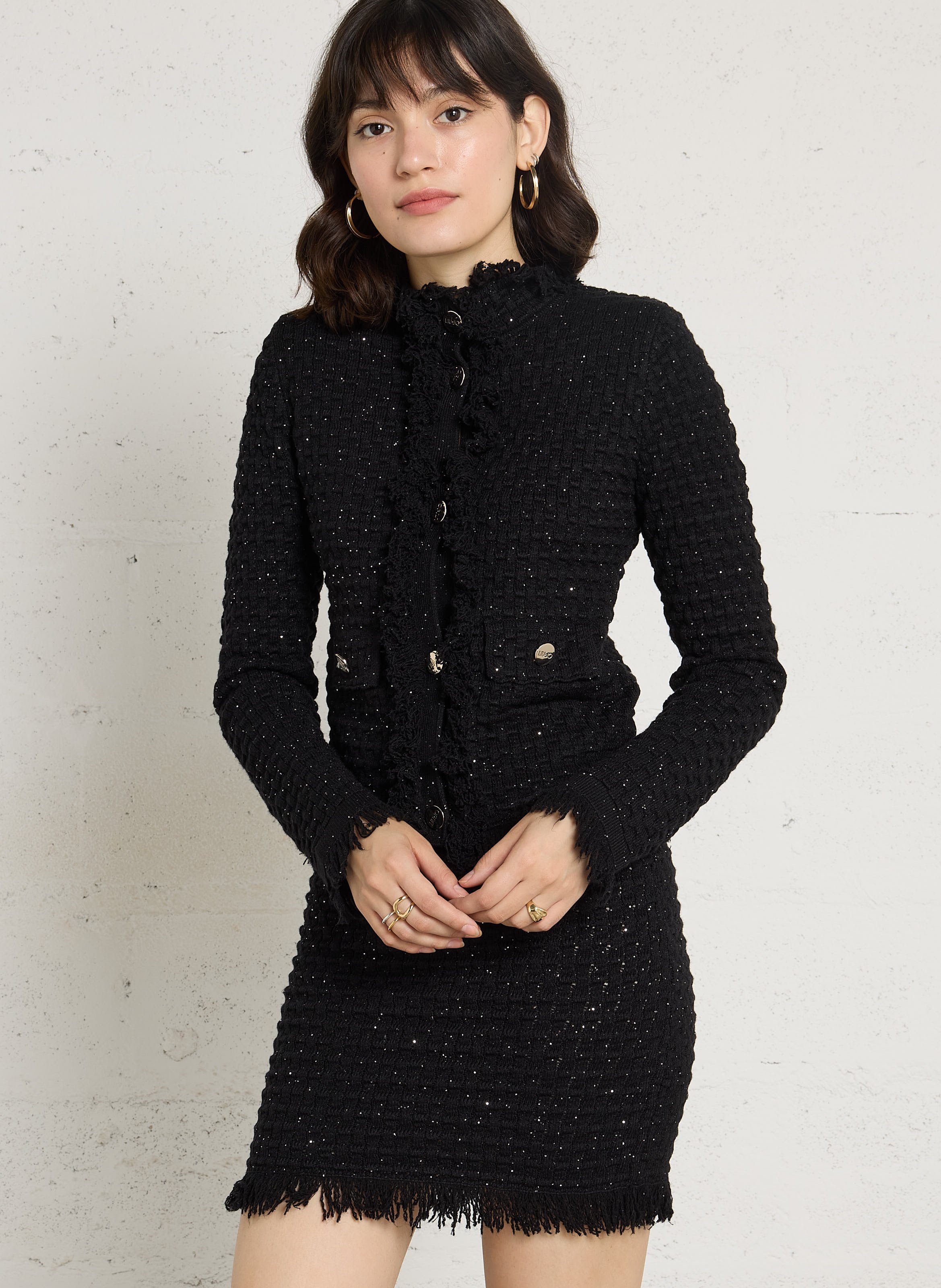 Veste ajustée en tweed  LIU JO Noir