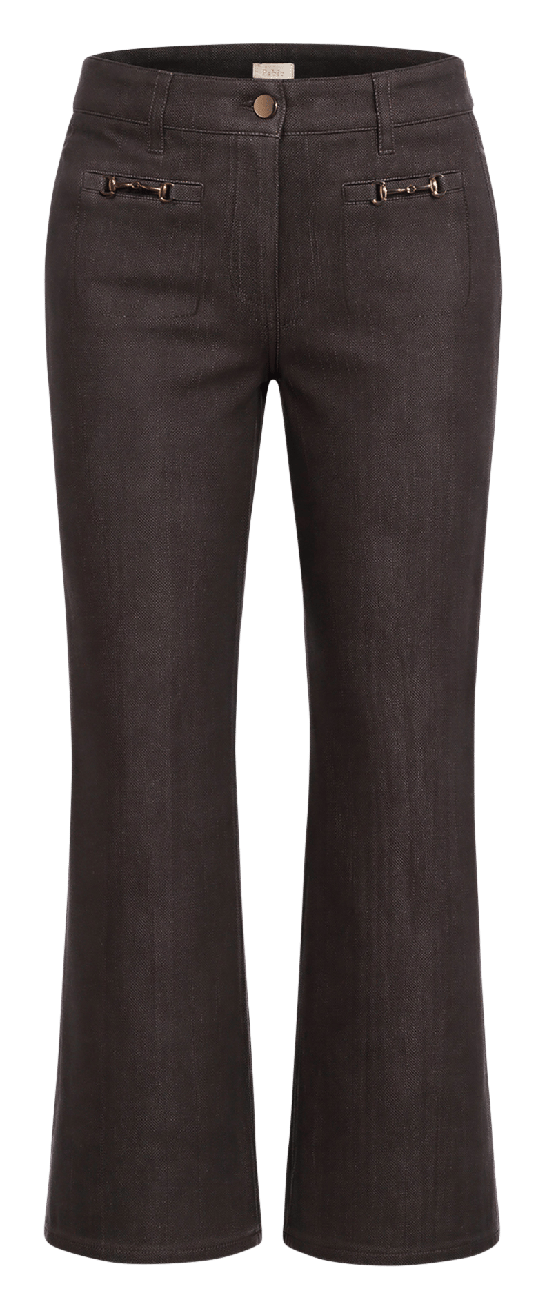 Jean bootcut en coton biologique mélangé PABLO Marron