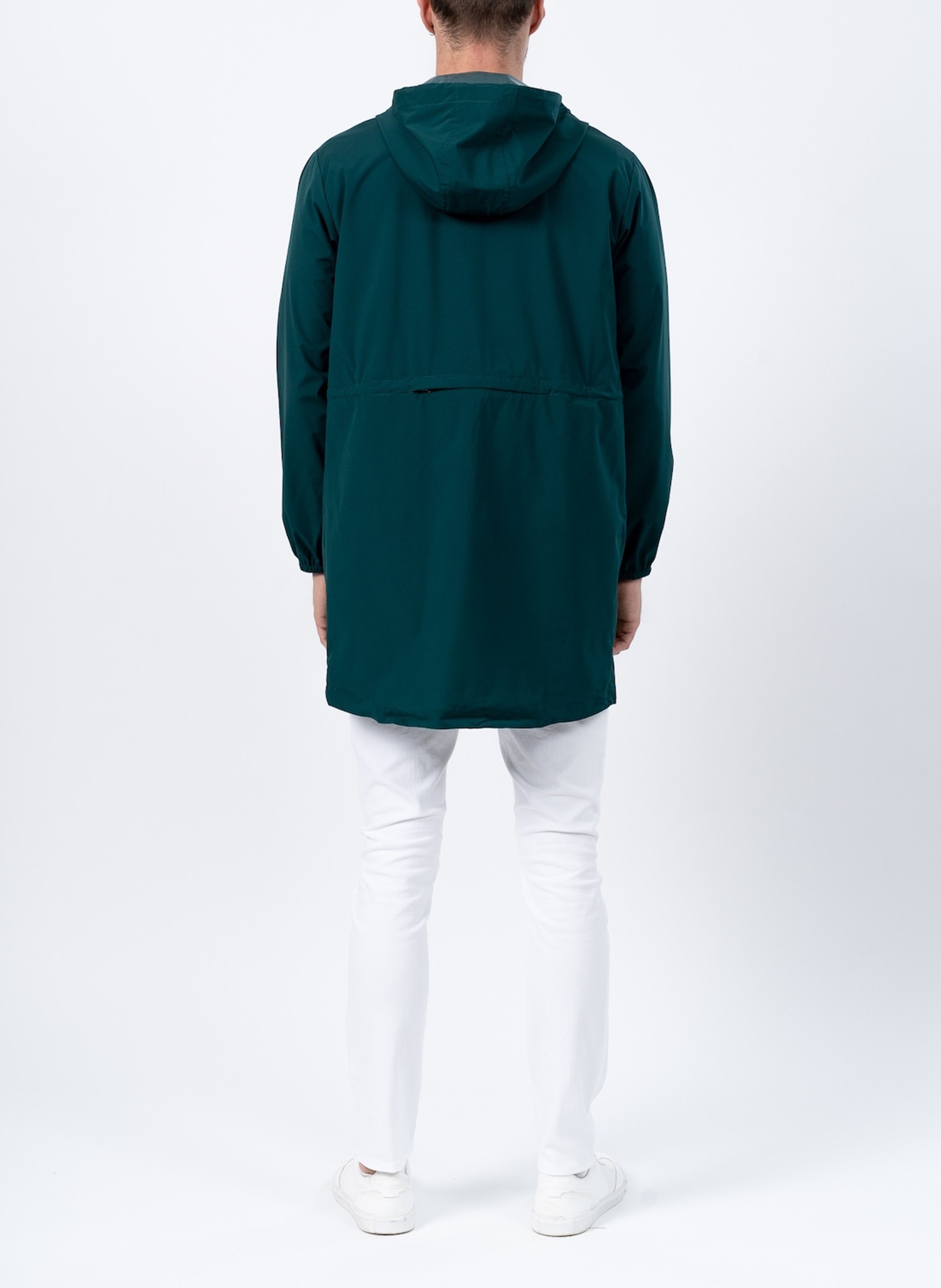 Imperméable long à capuche convertible FLOTTE Vert