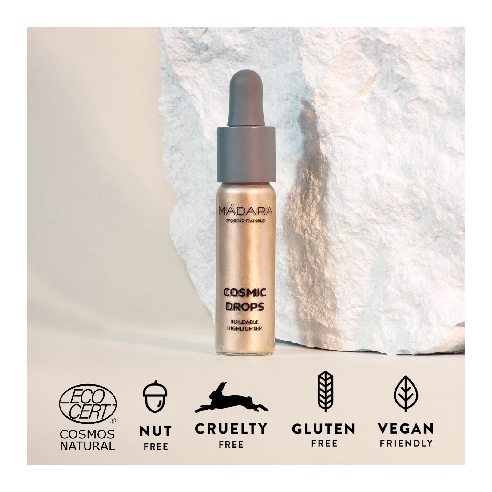 COSMIC DROPS Enlumineur Liquide Modulable MÁDARA #1 naked chromosphere