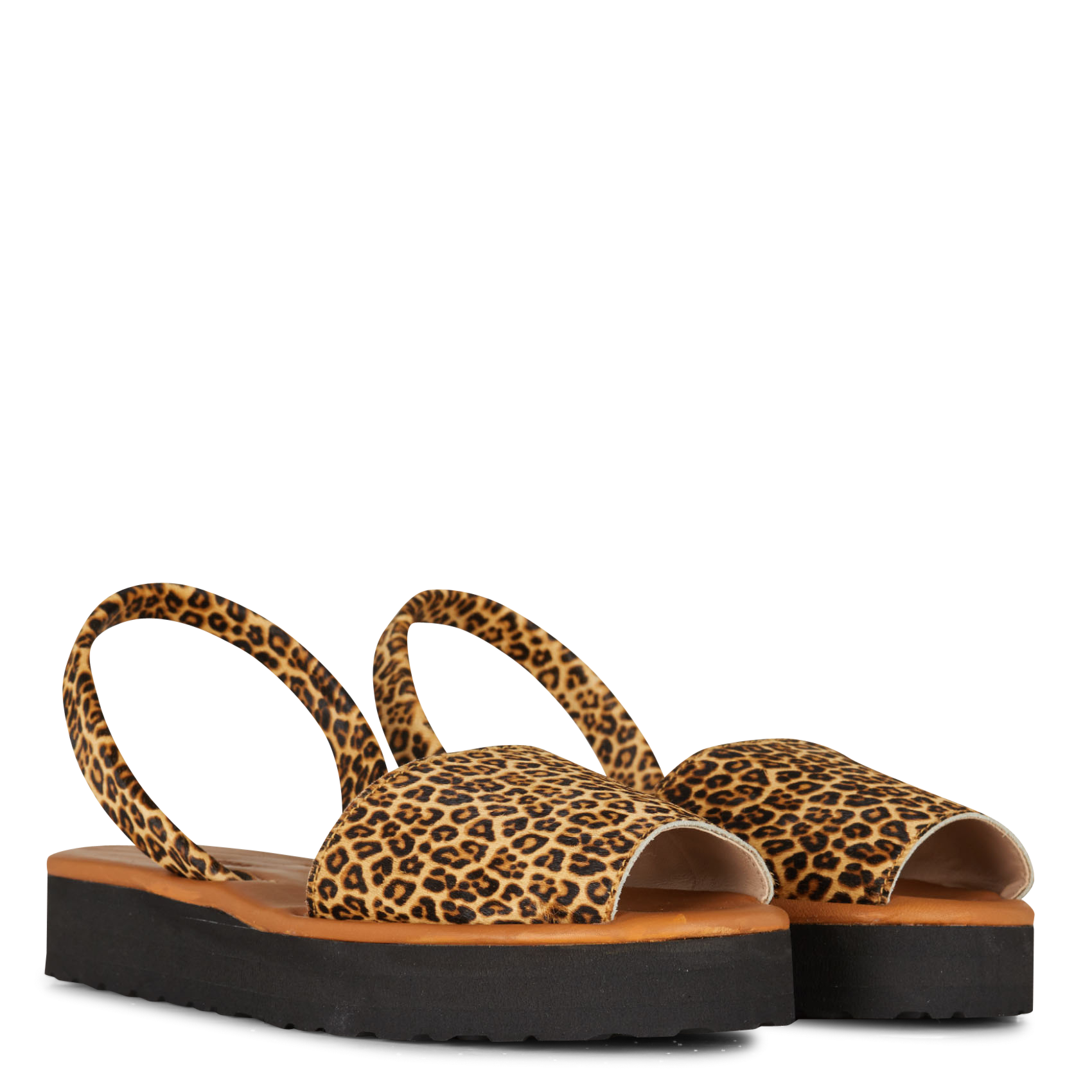 Sandales plates en cuir MINORQUINES Beige