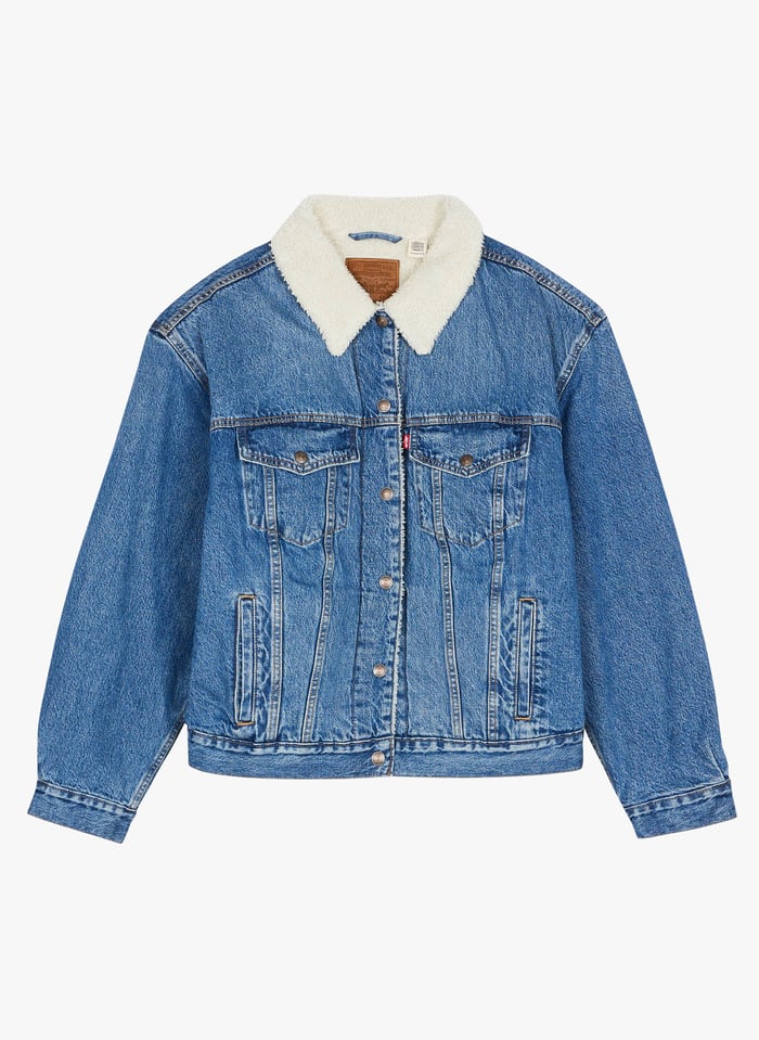Levi's faux discount fur denim jacket