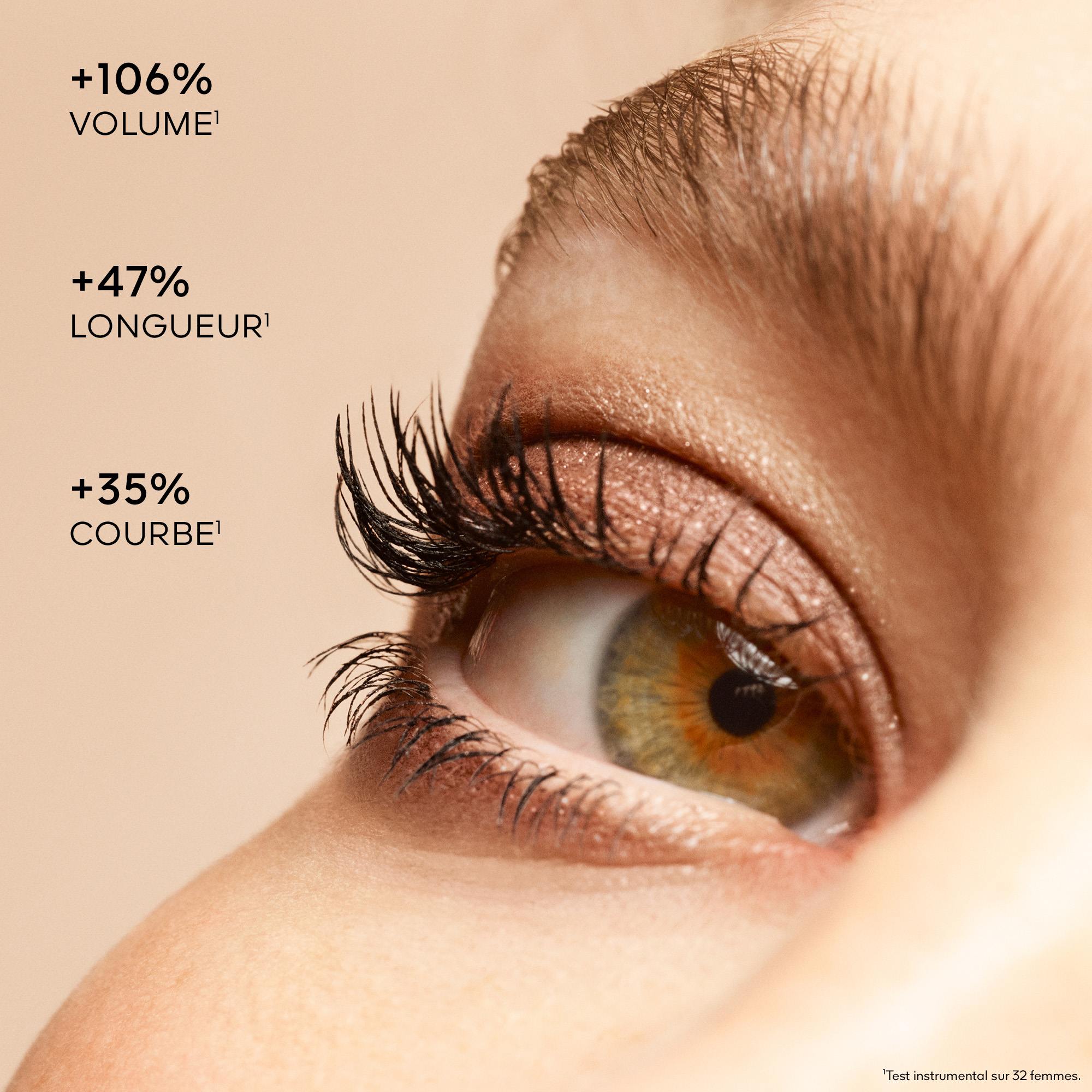 NOIR G Intensive Volumenmascara mit gebogener Bürste für 24 Stunden Halt GUERLAIN Marron