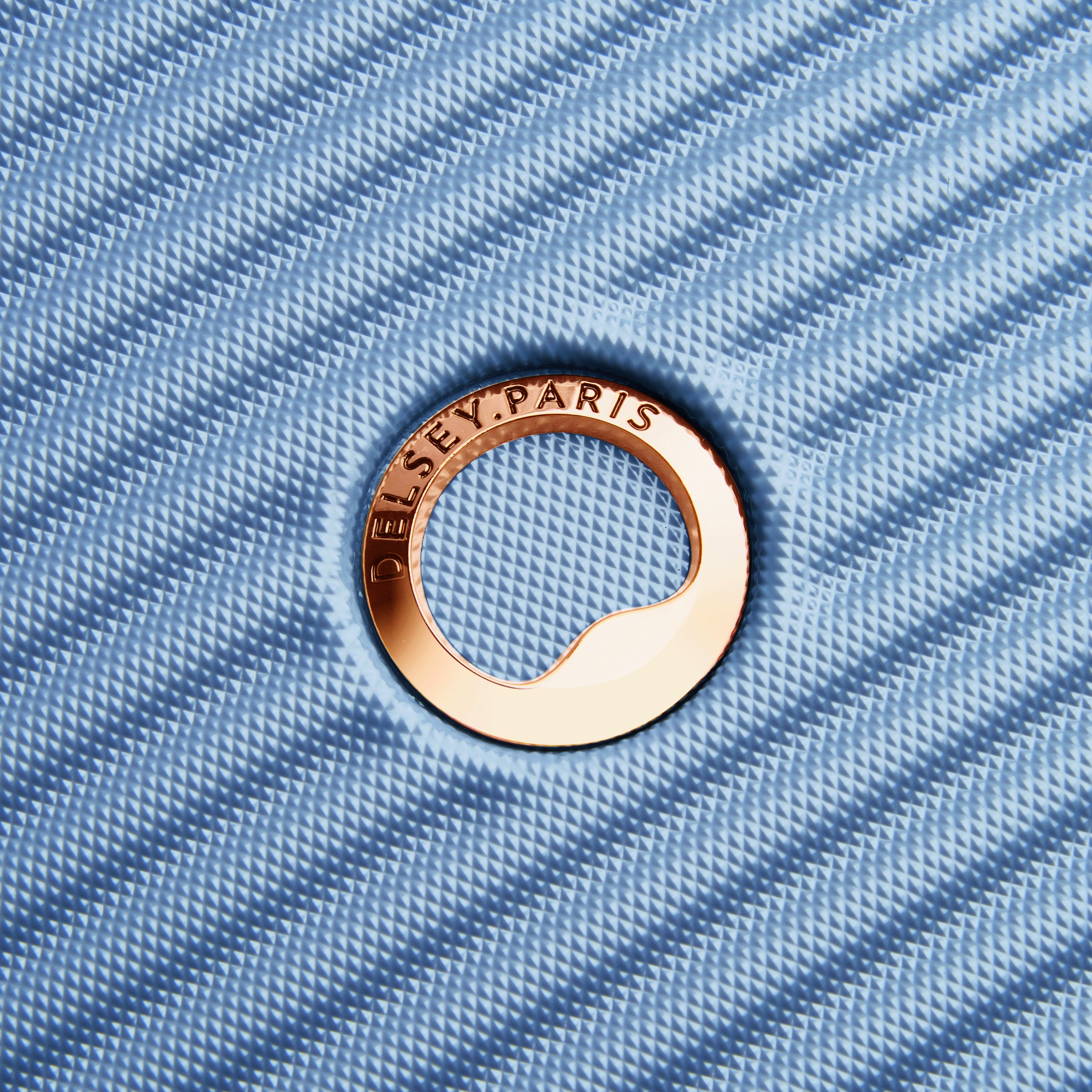 Set of 3 rigid suitcases 55 cm/ 66.5 cm/ 76 cm Blue