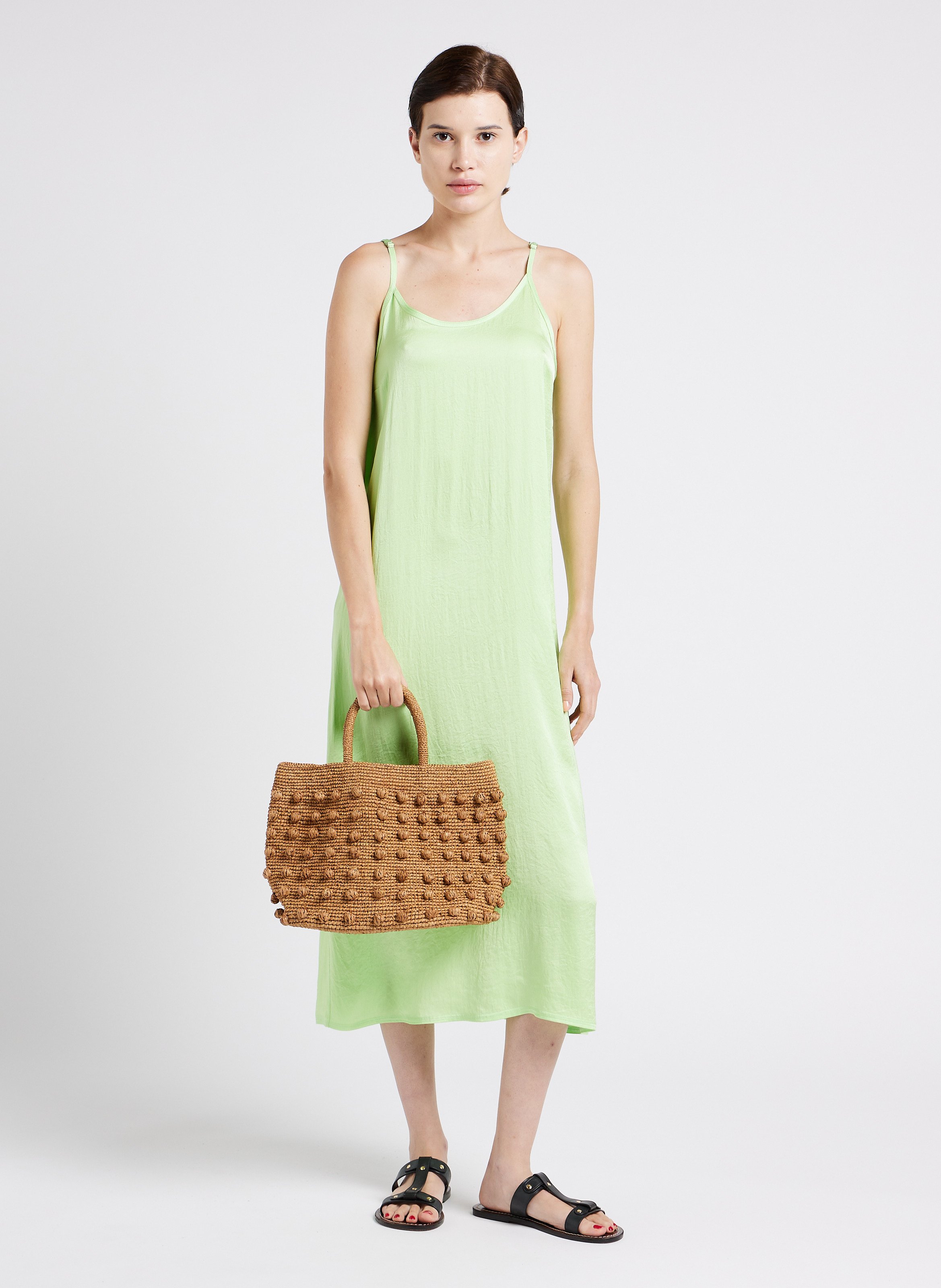 Raffia handbag CAMALYA Beige