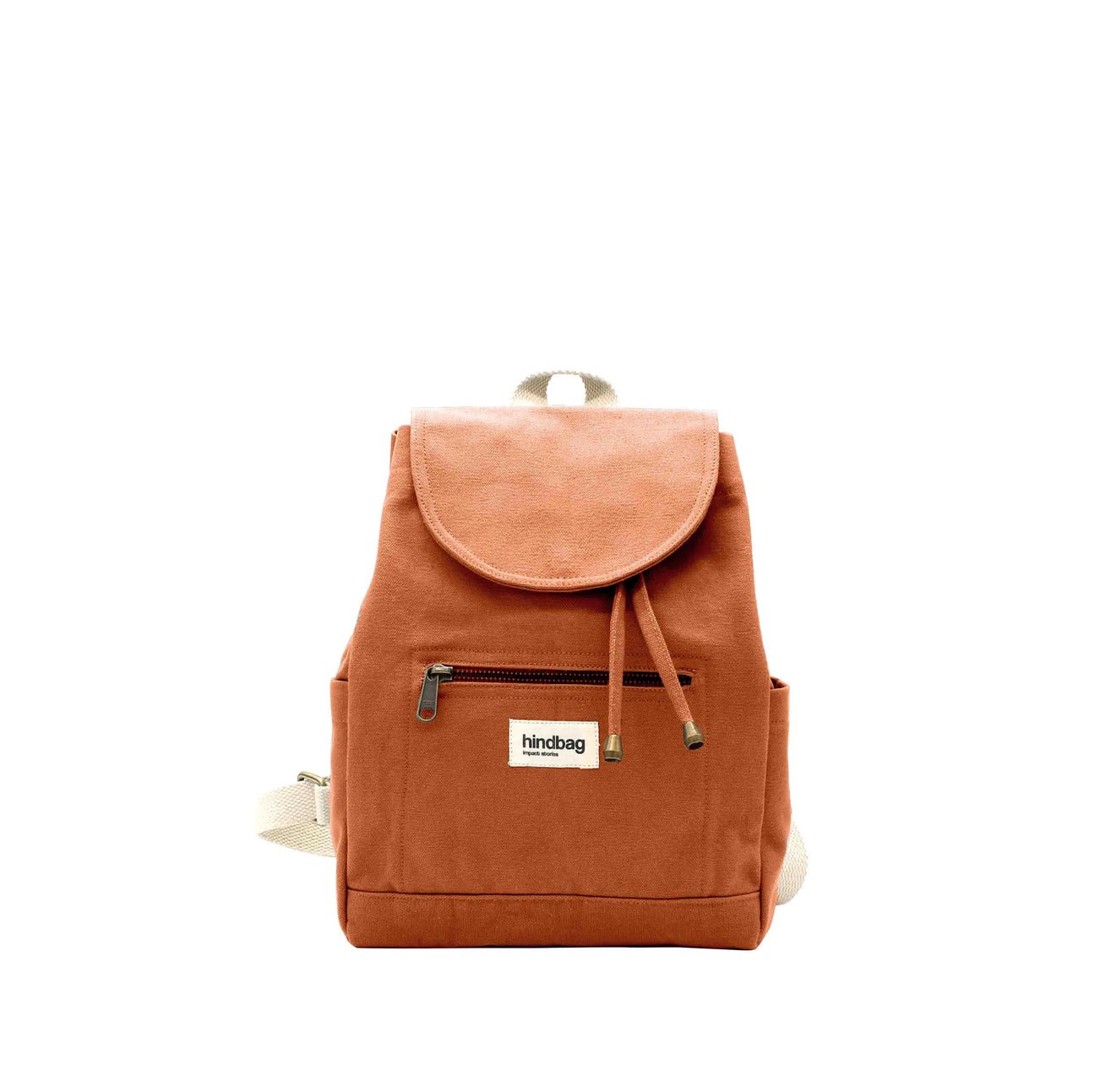 Cotton backpack MINI ELIOT Sienne