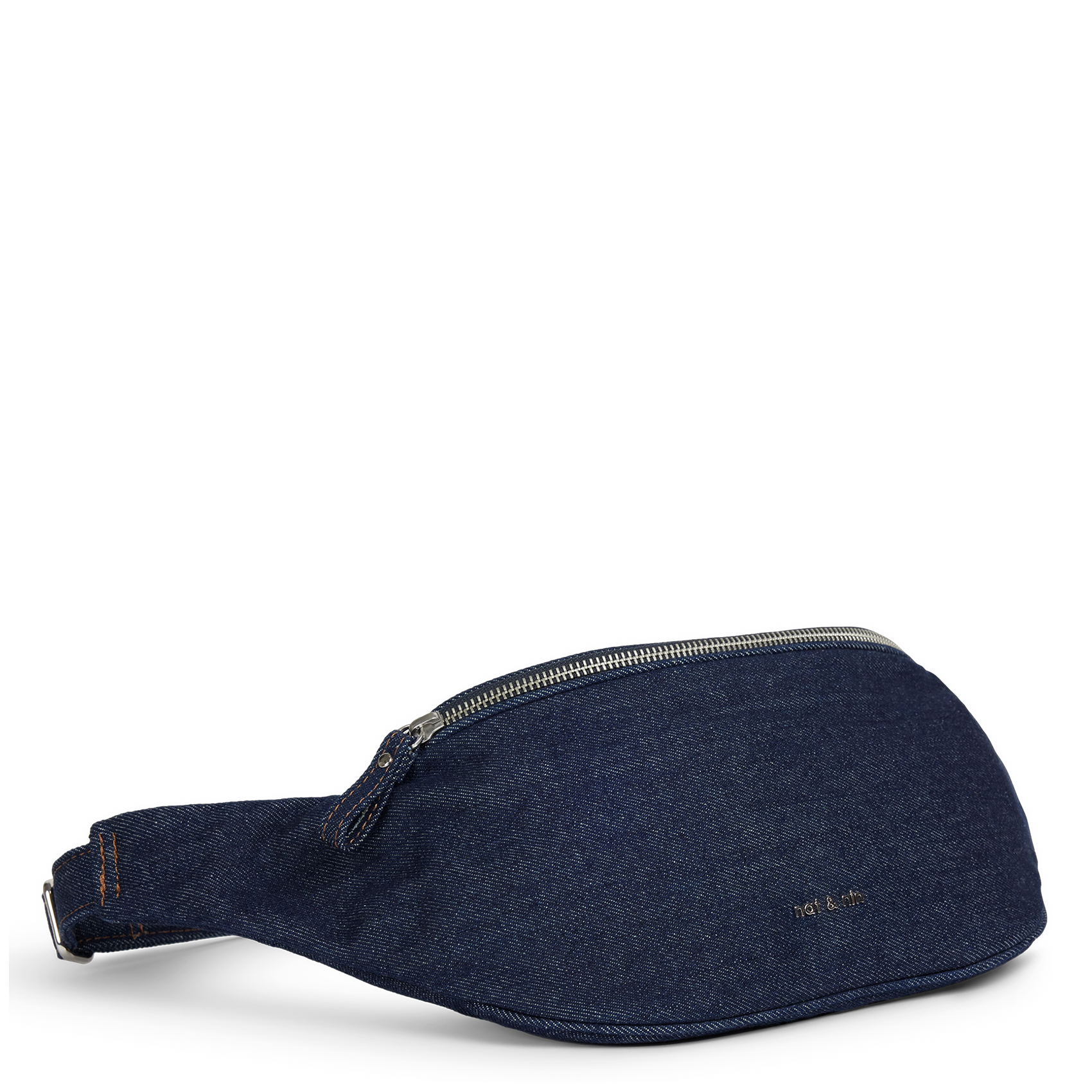 Sac banane en denim de coton Bleu