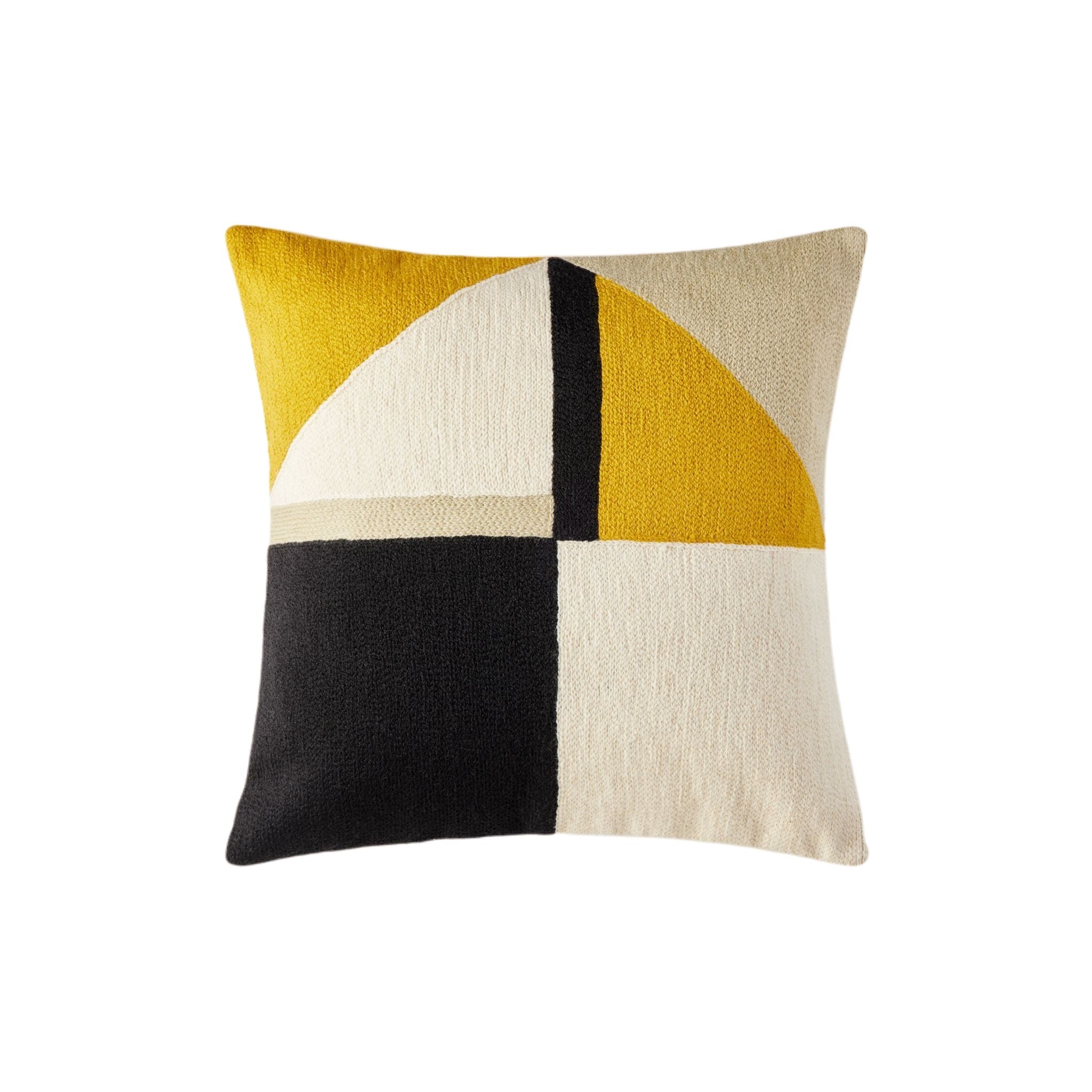 TRIAGO - Cotton cushion cover MADURA Yellow