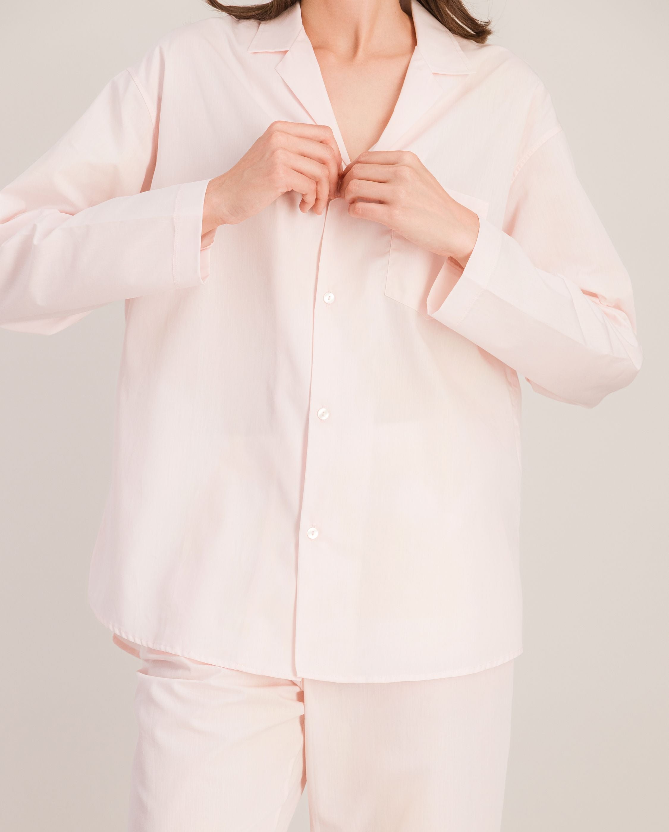 Women's organic cotton pajama shirt, pink ANGARDE Pink