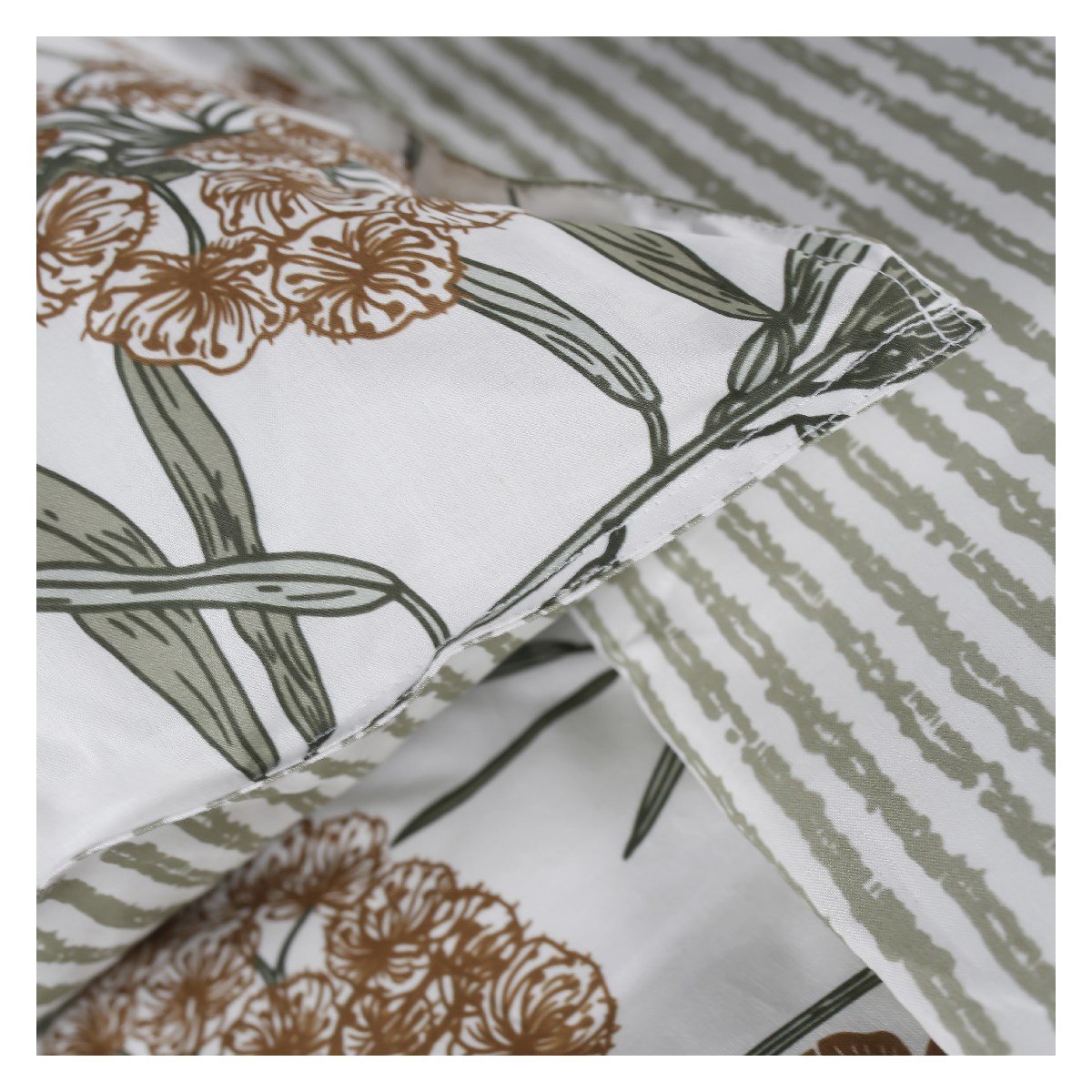 Printed cotton bedding set TODAY LINGE DE MAISON White