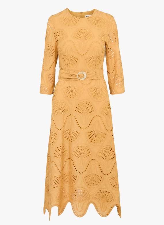 Round-Neck cotton-Blend midi dress Yellow Sophie+lucie - Women | Place des Tendances Round-Neck cotton-Blend midi dress Yellow Sophie+lucie - Women | Place des Tendances