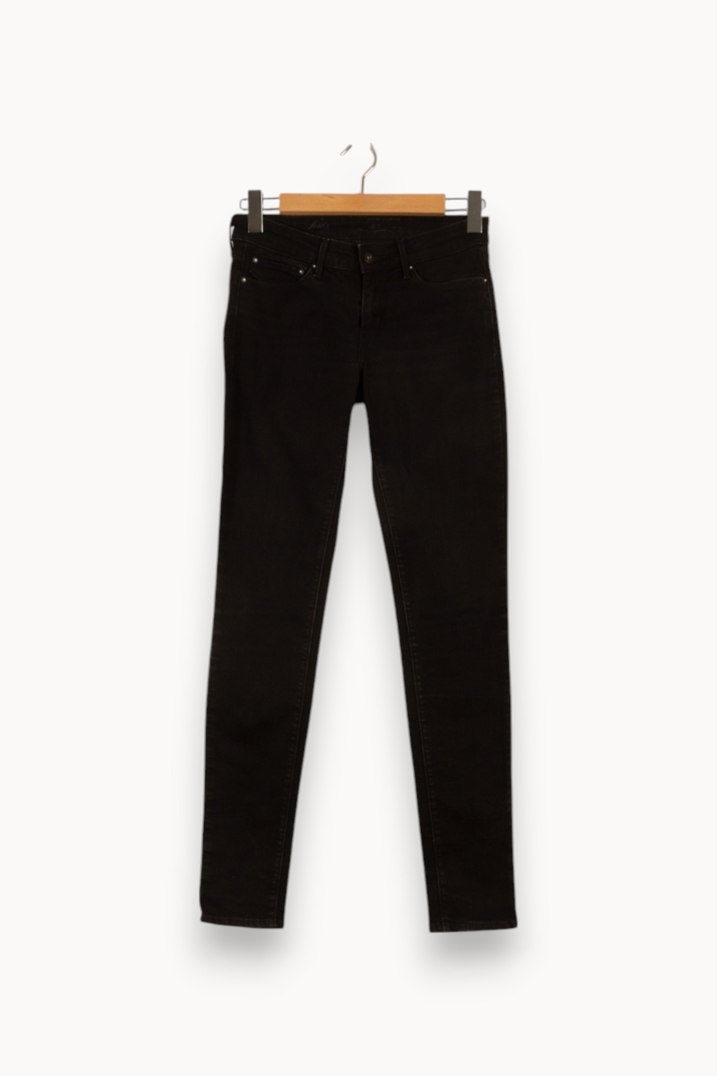 Cropped slim jeans with studs LEVI'S - Seconde main Black