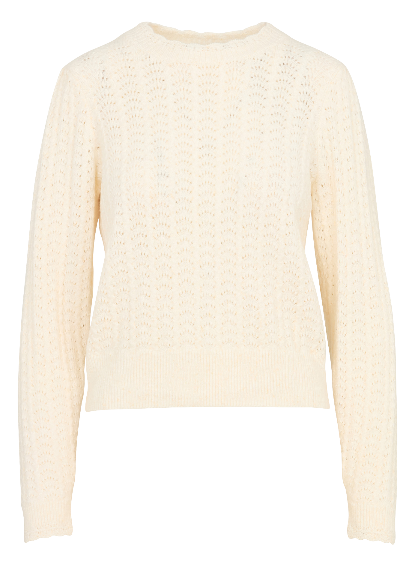Pull droit en maille fantaisie ONE STEP Blanc