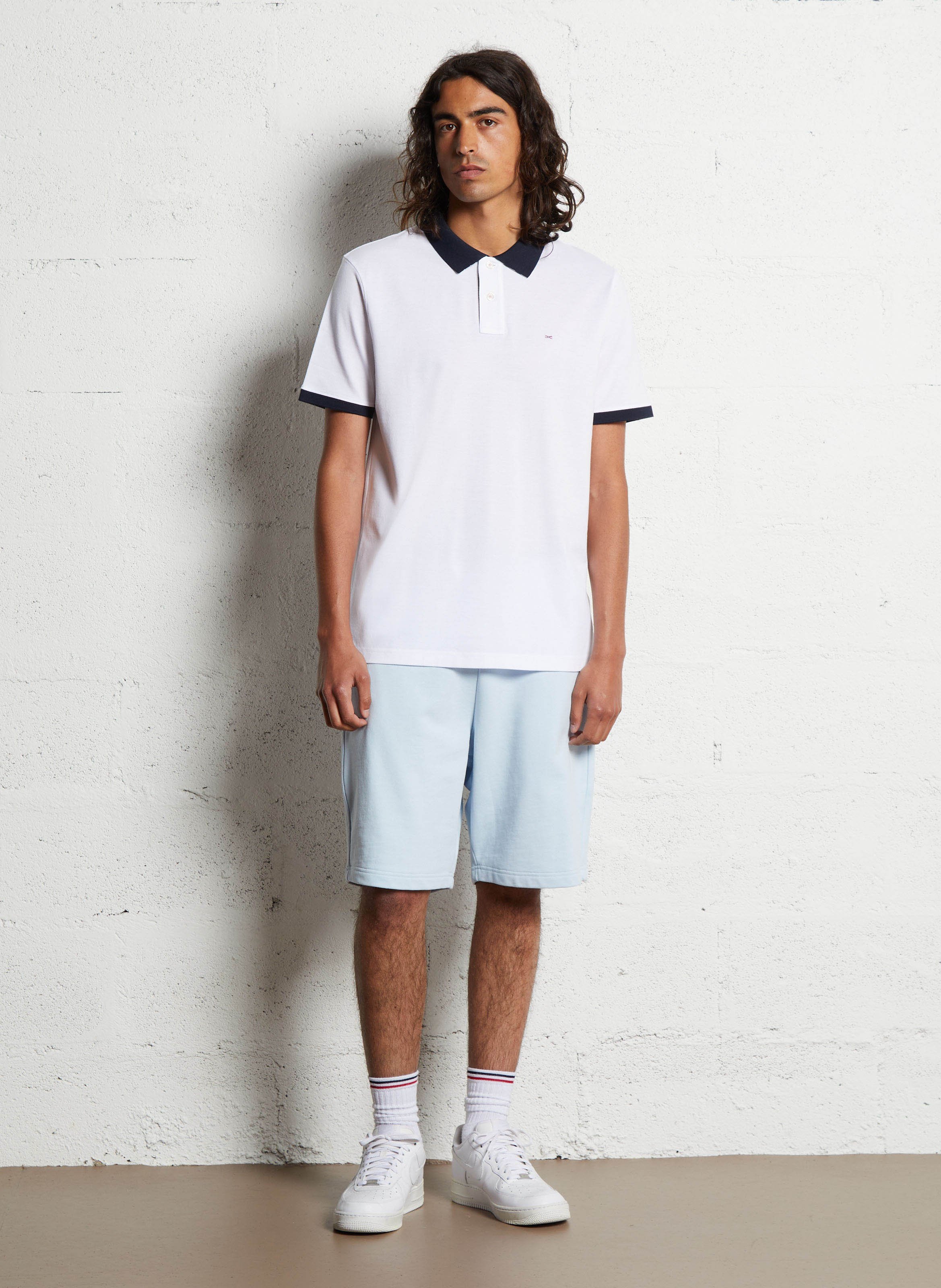 Polo droit en coton EDEN PARK Blanc