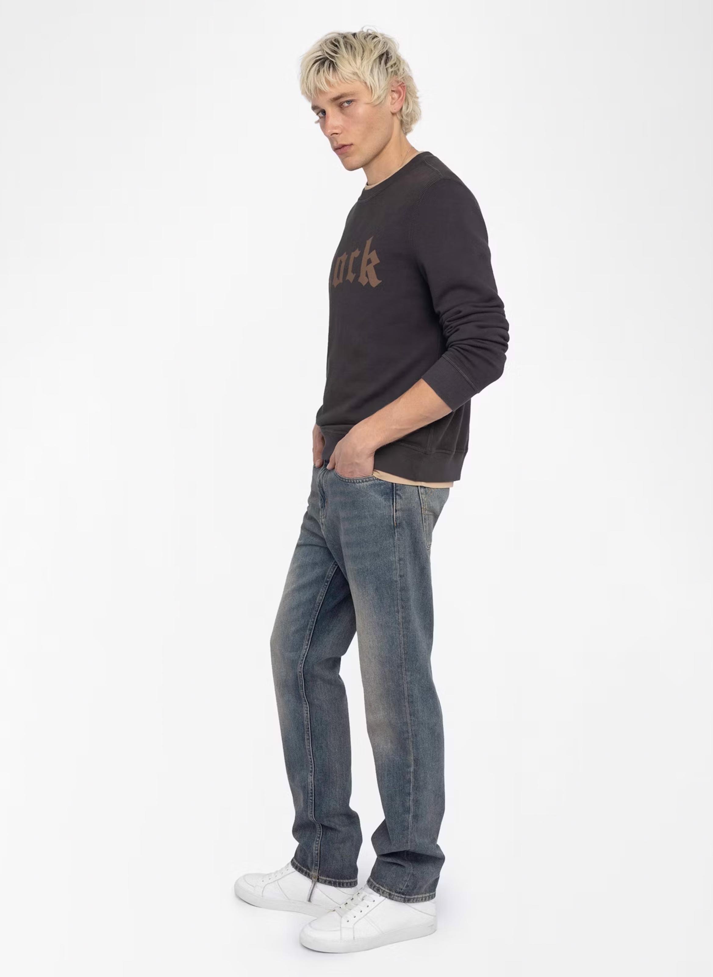 Sweat col rond en coton ZADIG&amp;VOLTAIRE Marron