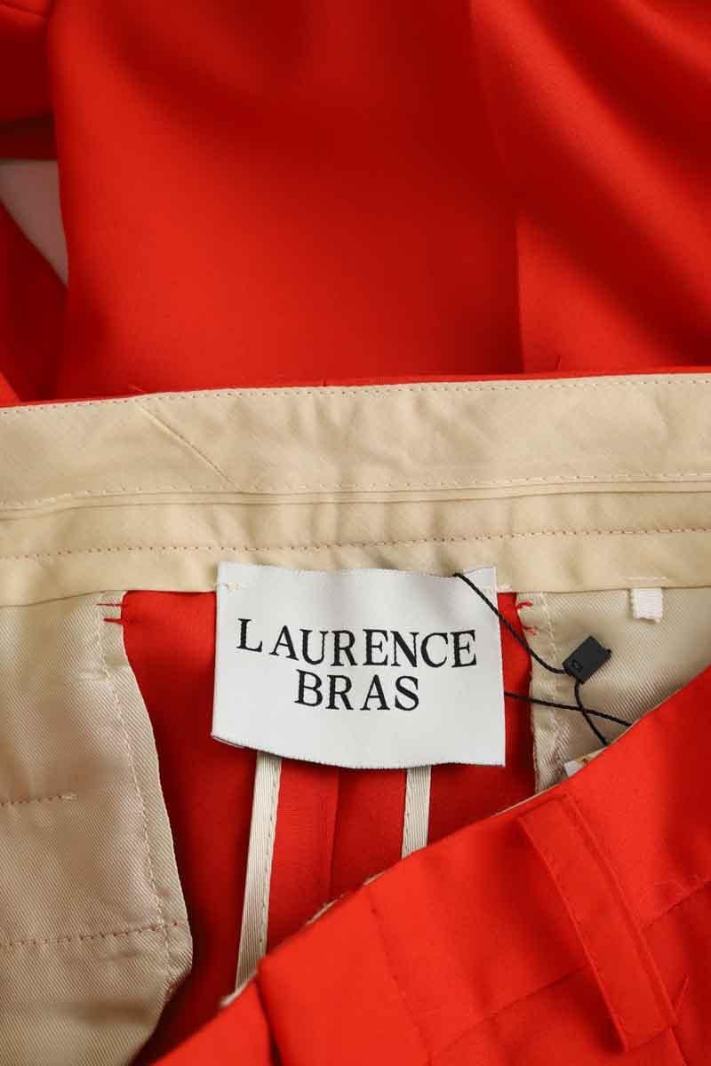 Bandol straight woollen trousers LAURENCE BRAS - Seconde Main Red