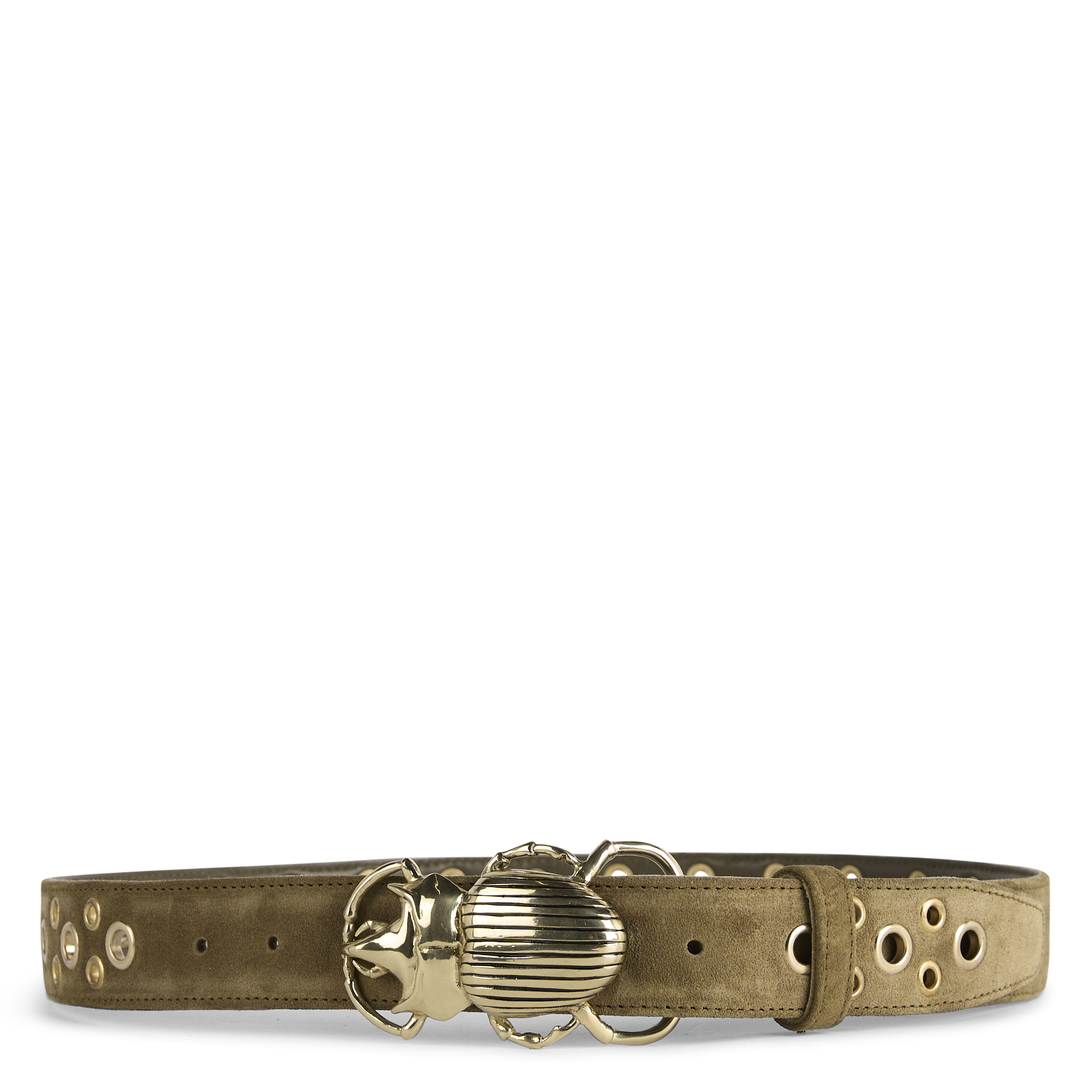 Ceinture en cuir mélangé CLARIS VIROT Vert