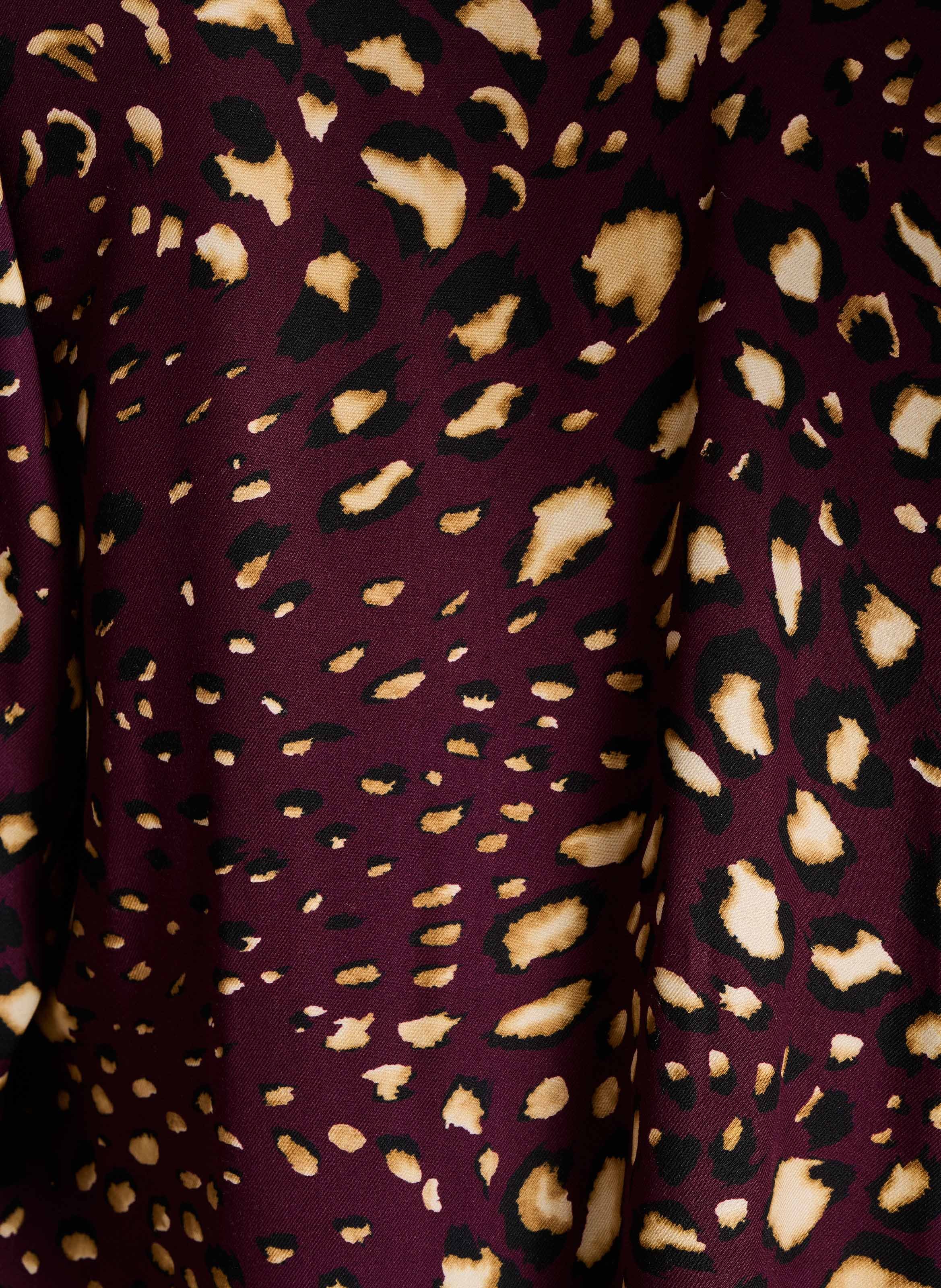 Blouse col tunisien imprimée  LA FEE MARABOUTEE Rouge