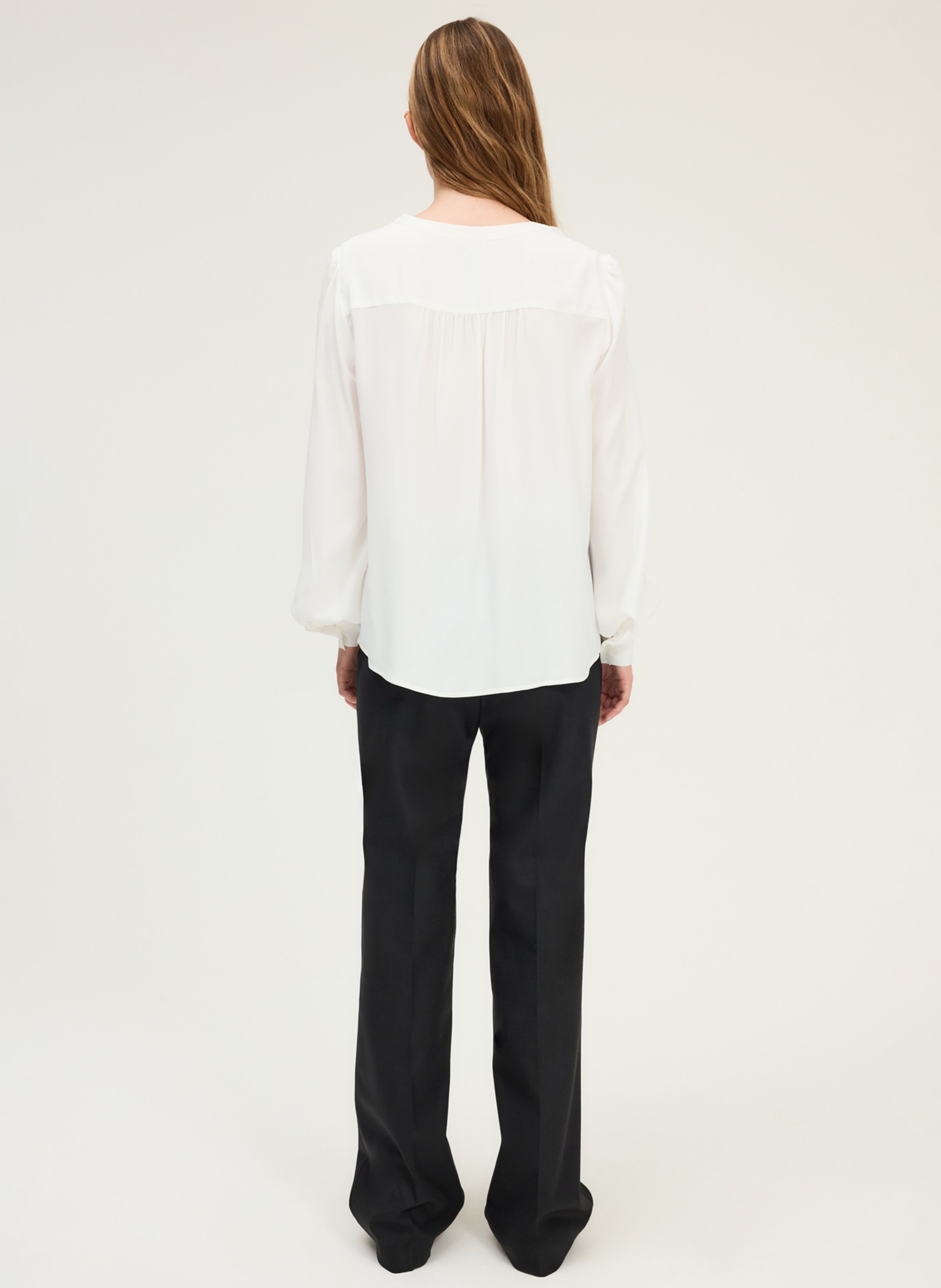Fluid pleated shirt PABLO Beige