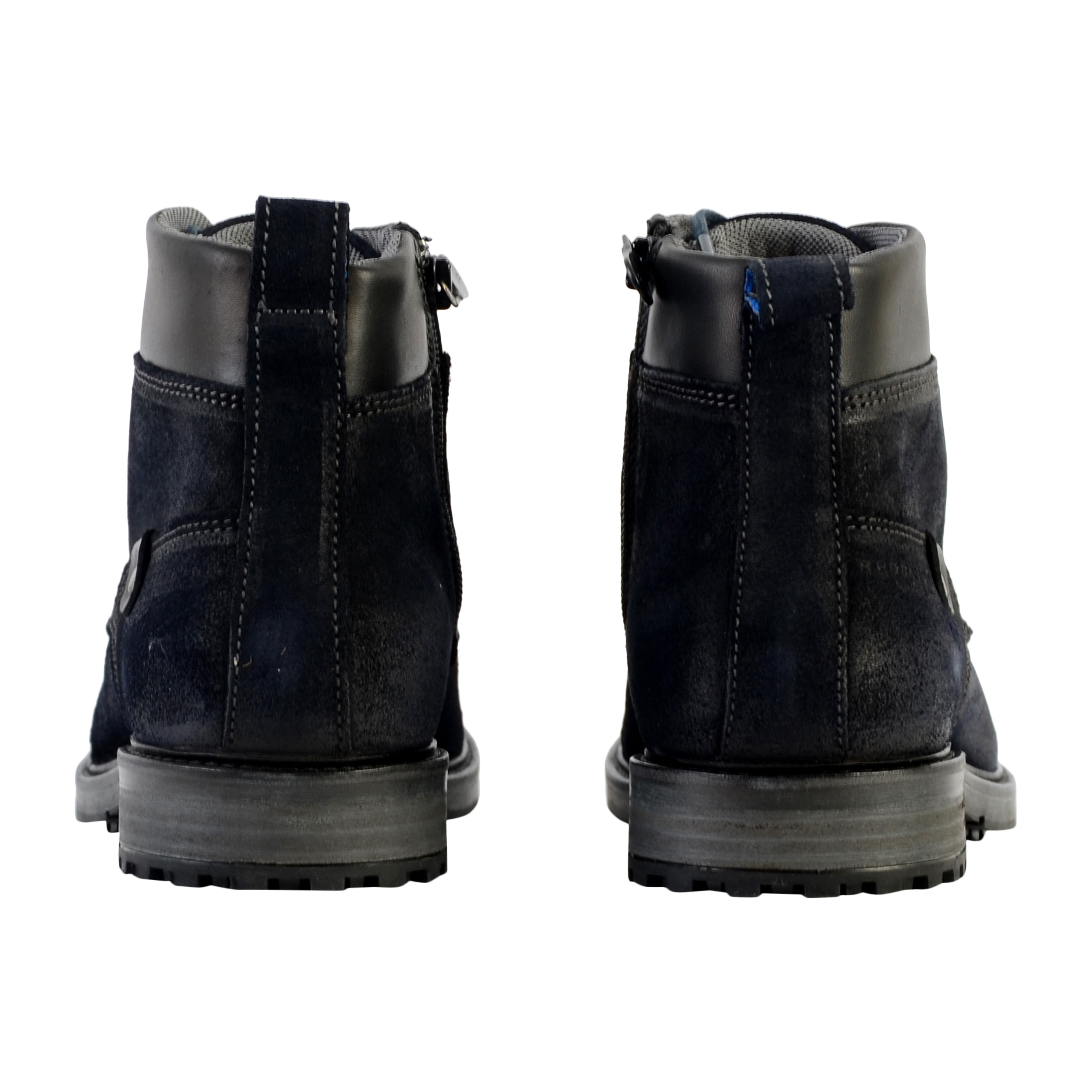 Leather ankle boot with buckle REDSKINS Blue