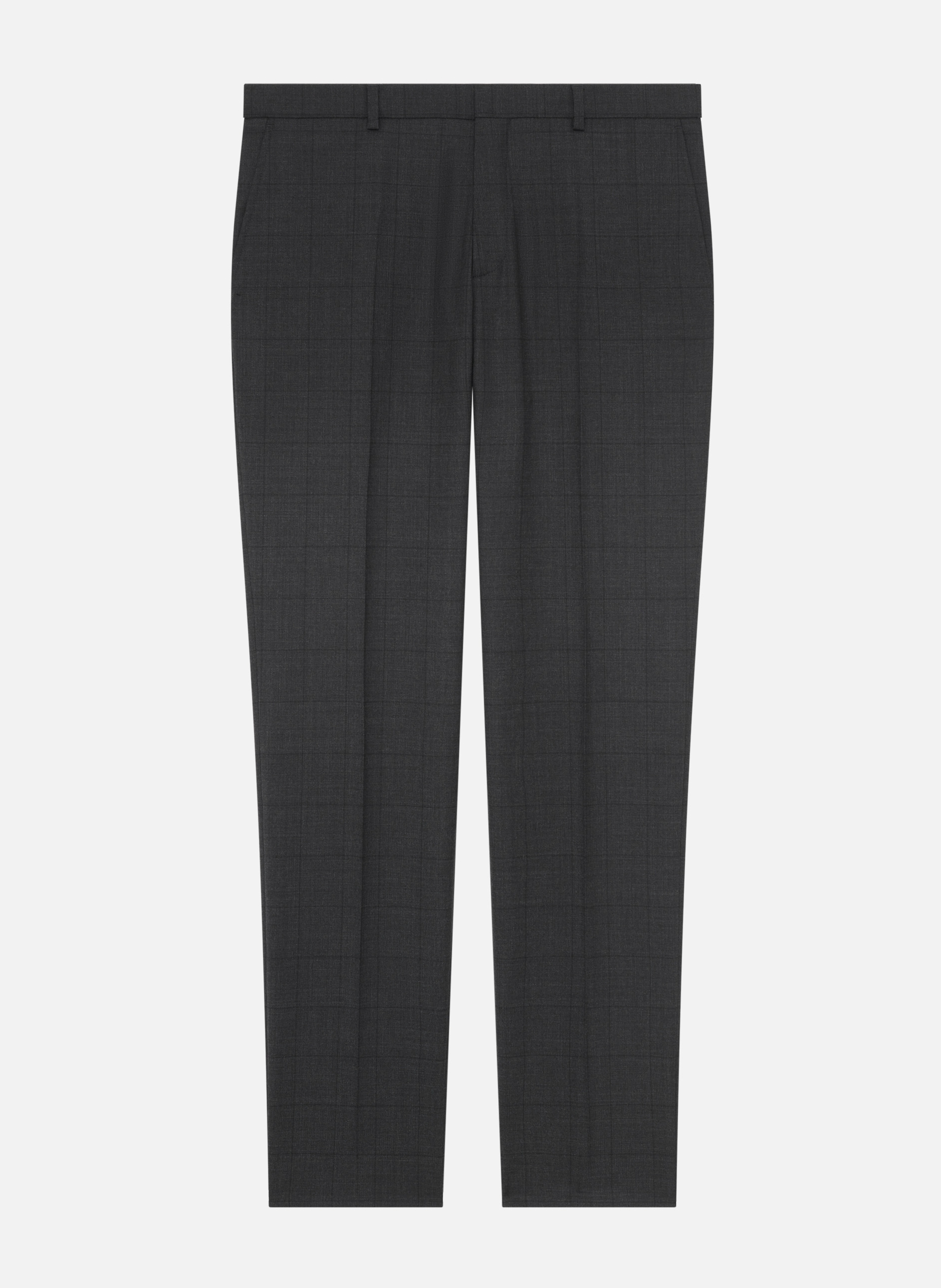 Slim Fit Plaid Suit Pants THE KOOPLES Black