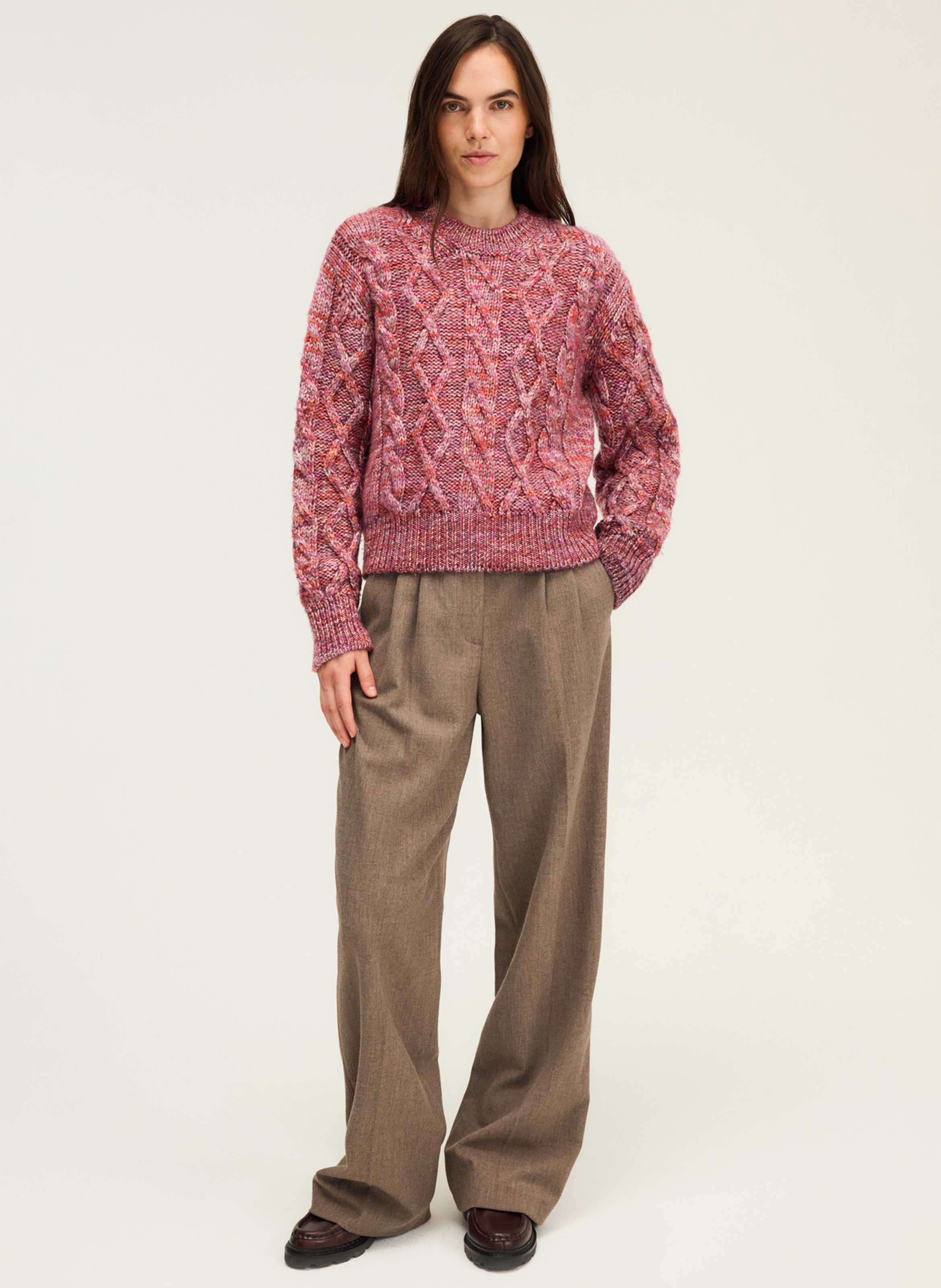 High-neck sweater PABLO Red