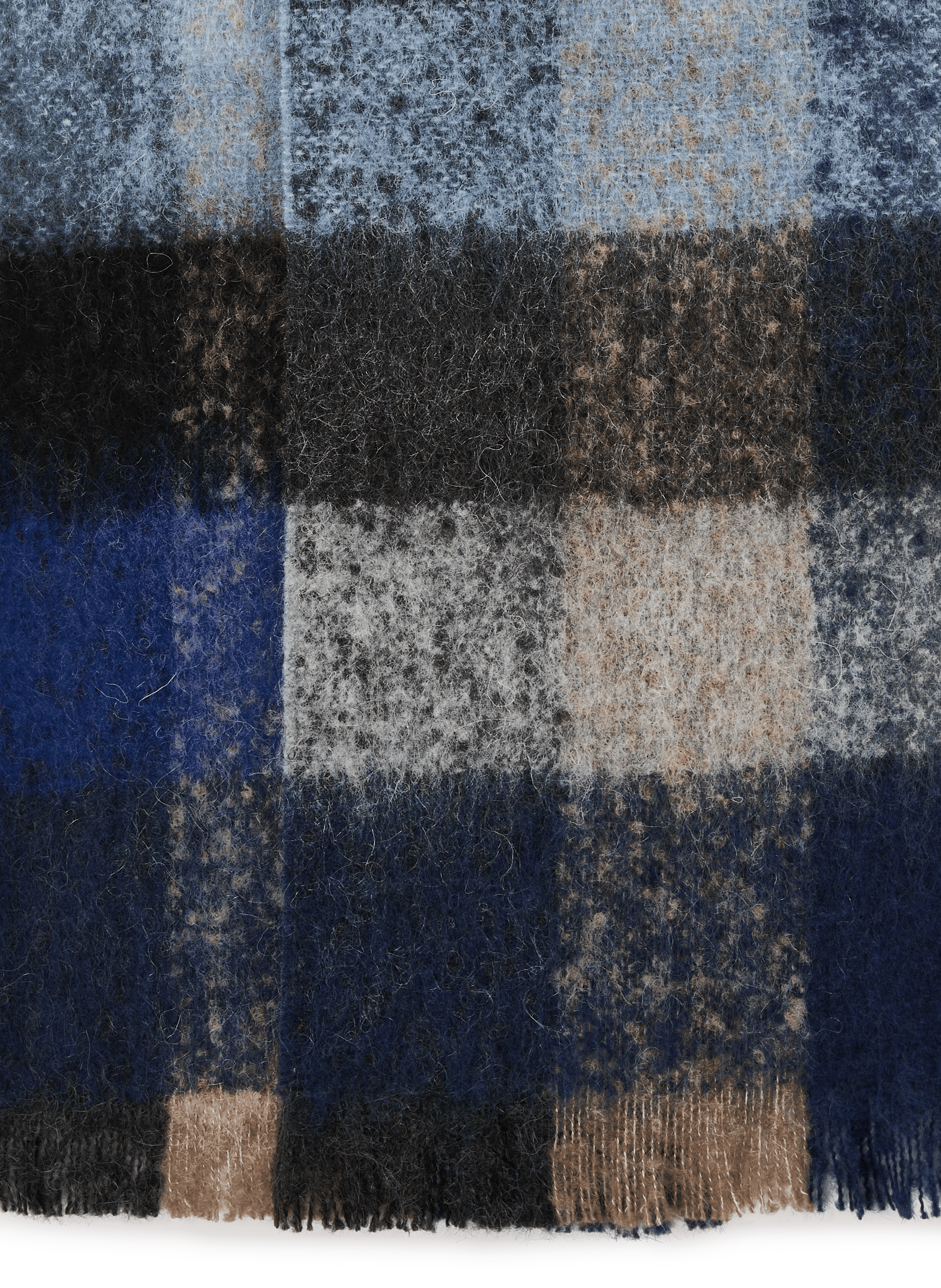 Geruite sjaal met rafelige randen SAISON 1865 Veelkleurig