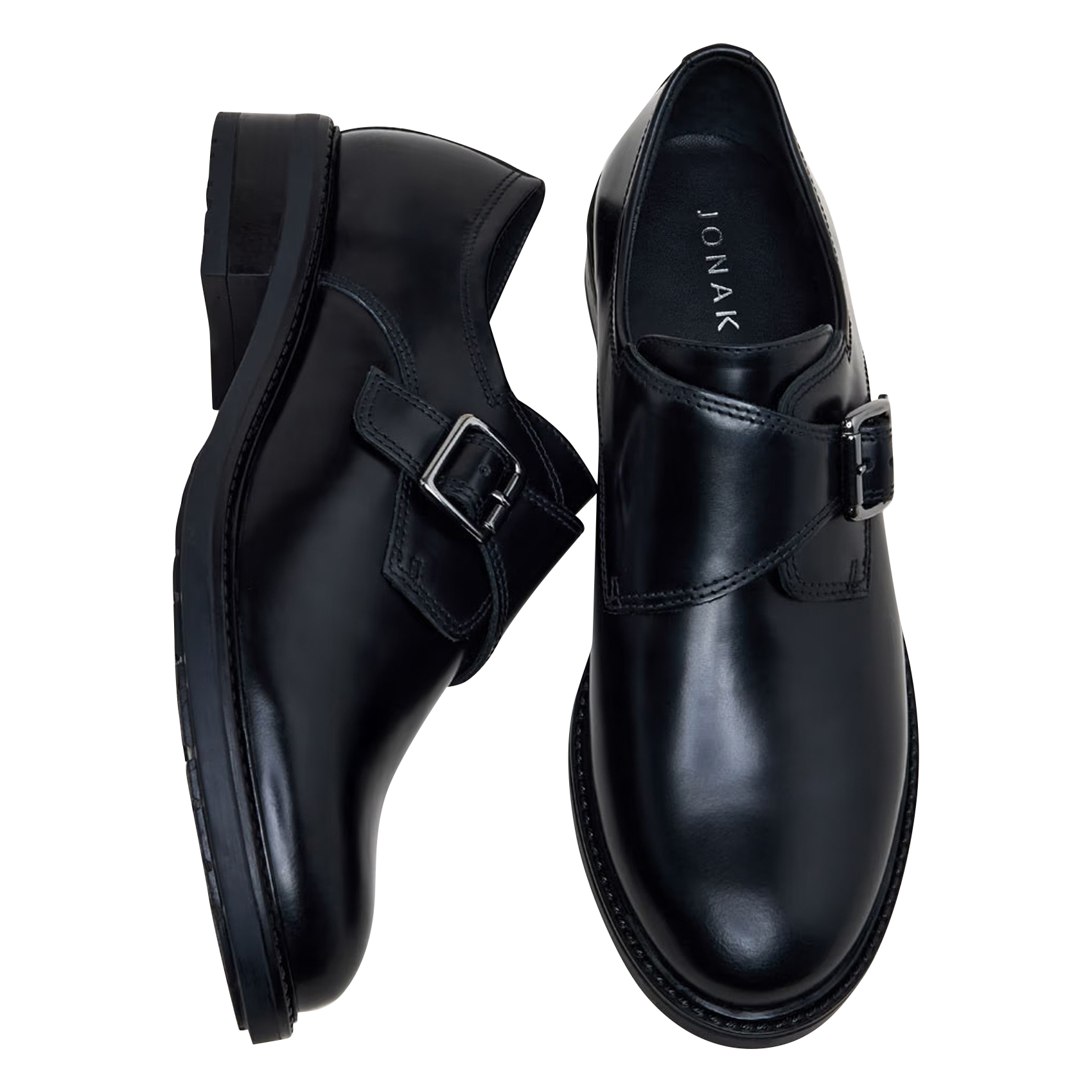 Derby's van leer JONAK Zwart