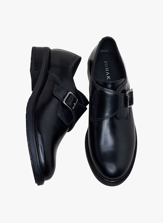 Derbies en cuir Atlantis Noir Jonak Femme Place des Tendances