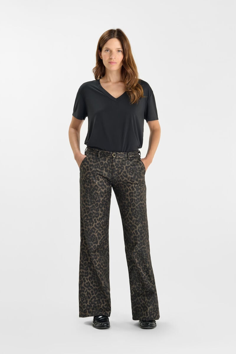 Flared pants LE TEMPS DES CERISES Black