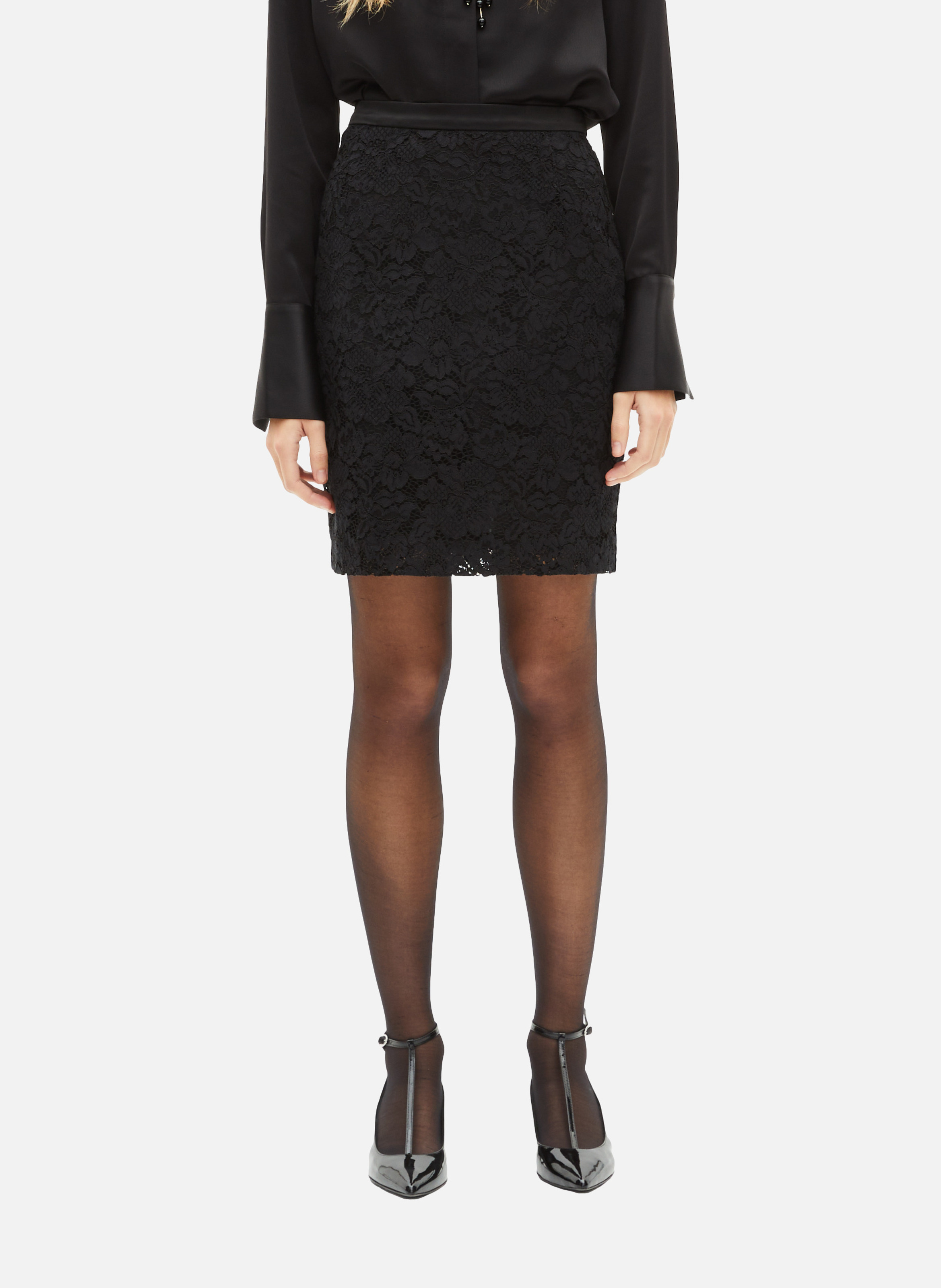 Lace midi skirt  THE KOOPLES Black