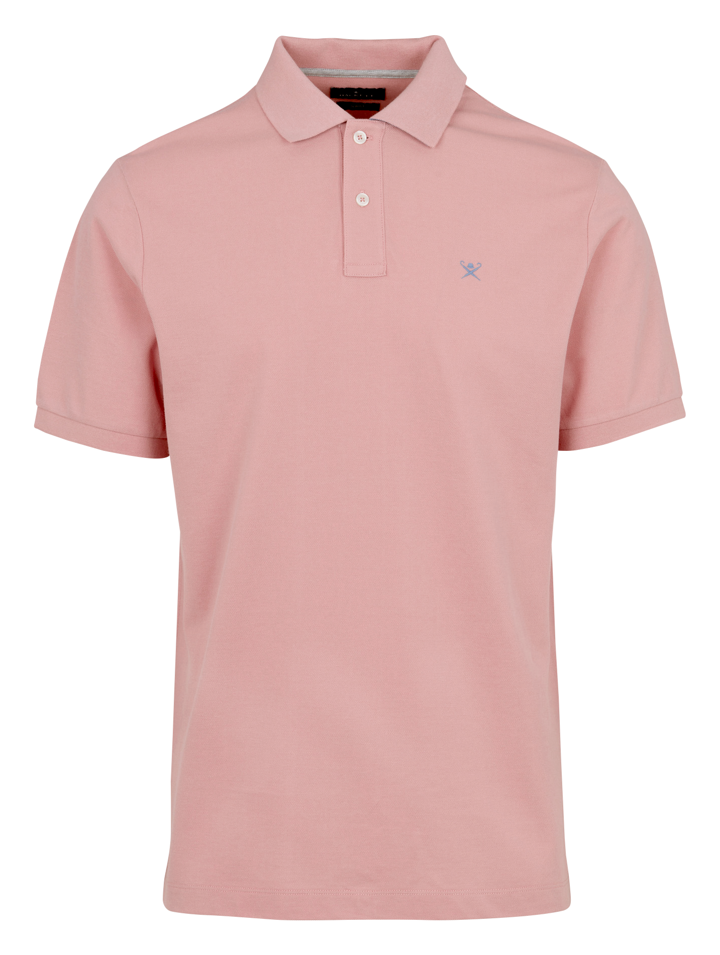 Polo droit manches courtes uni à logo HACKETT Rose
